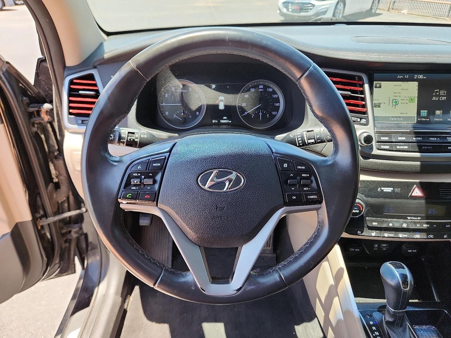 2016 BLACK Hyundai Tucson Limited (KM8J33A28GU) with an 1.6L I-4 gasoline direct injection, DOHC, variable valve control, intercooled turbo, regular unleaded, engine with 175HP engine, located at 4110 Avenue Q, Lubbock, 79412, 33.556553, -101.855820 - 06/12/2025 KEY IN ENVELOPE GOD - Photo#10