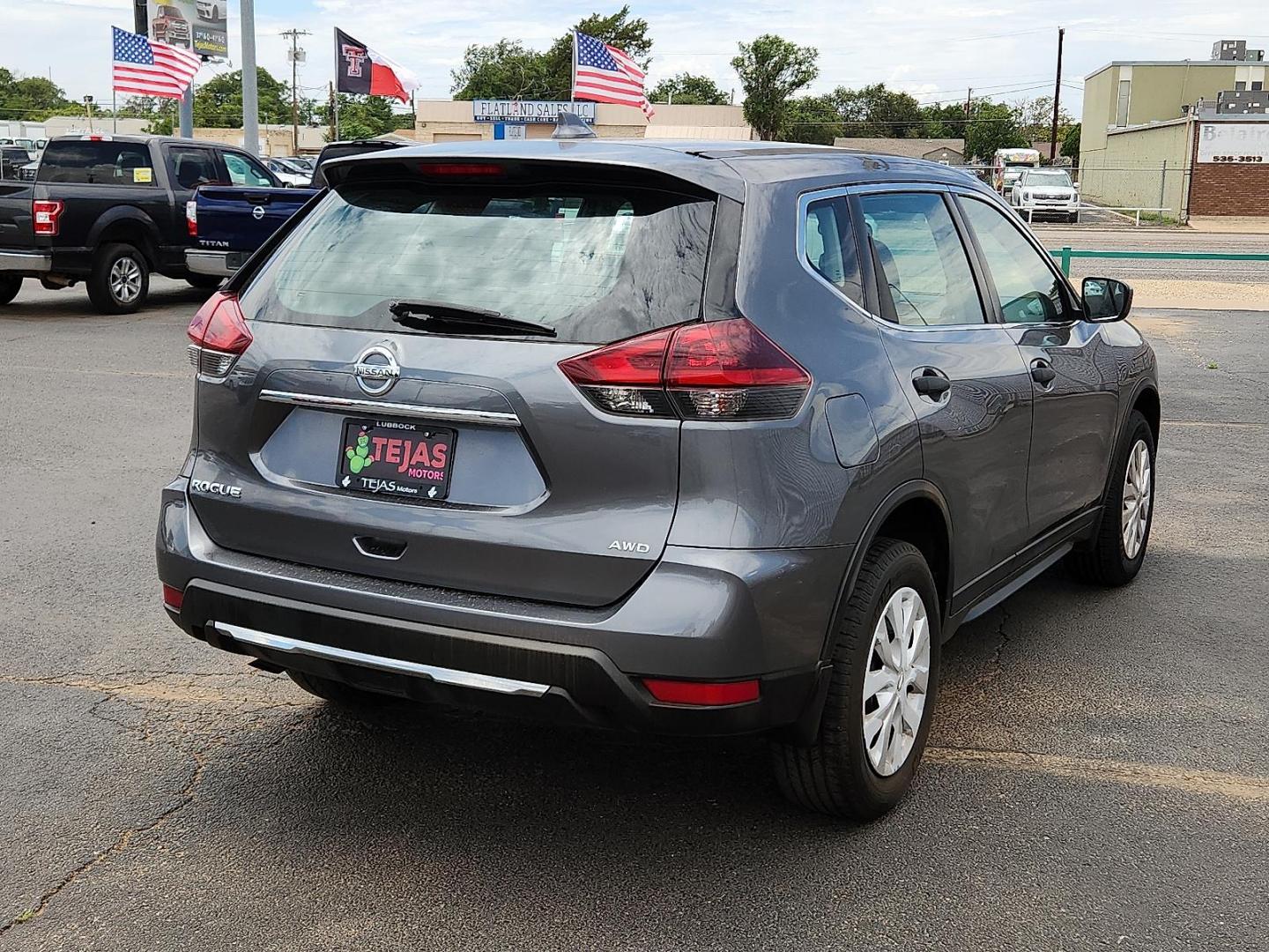 2018 GRAY Nissan Rogue S (5N1AT2MV0JC) with an 2.5L I-4 DOHC, variable valve control, regular unleaded, engine with 170HP engine, located at 4110 Avenue Q, Lubbock, 79412, 33.556553, -101.855820 - 06/21/2025 KEY IN ENVELOPE GOD - Photo#1