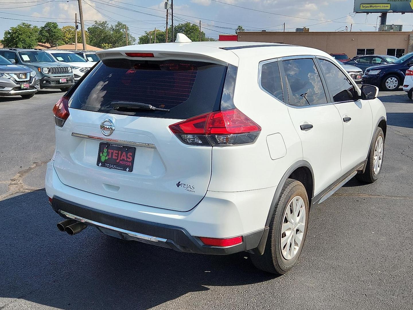 2017 WHITE Nissan Rogue S (KNMAT2MV5HP) with an 2.5L I-4 DOHC, variable valve control, regular unleaded, engine with 170HP engine, located at 4110 Avenue Q, Lubbock, 79412, 33.556553, -101.855820 - 06/21/2025 KEY IN ENVELOPE GOD - Photo#1