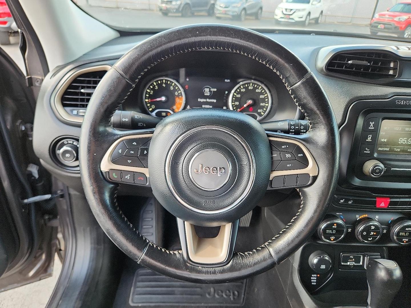2017 GRAY Jeep Renegade Limited 4x4 (ZACCJBDBXHP) with an Tigershark MultiAir 2.4L I-4 variable valve control, regular unleaded, engine with 180HP engine, located at 4110 Avenue Q, Lubbock, 79412, 33.556553, -101.855820 - 06/21/2025 KEY IN ENVELOPE GOD - Photo#10