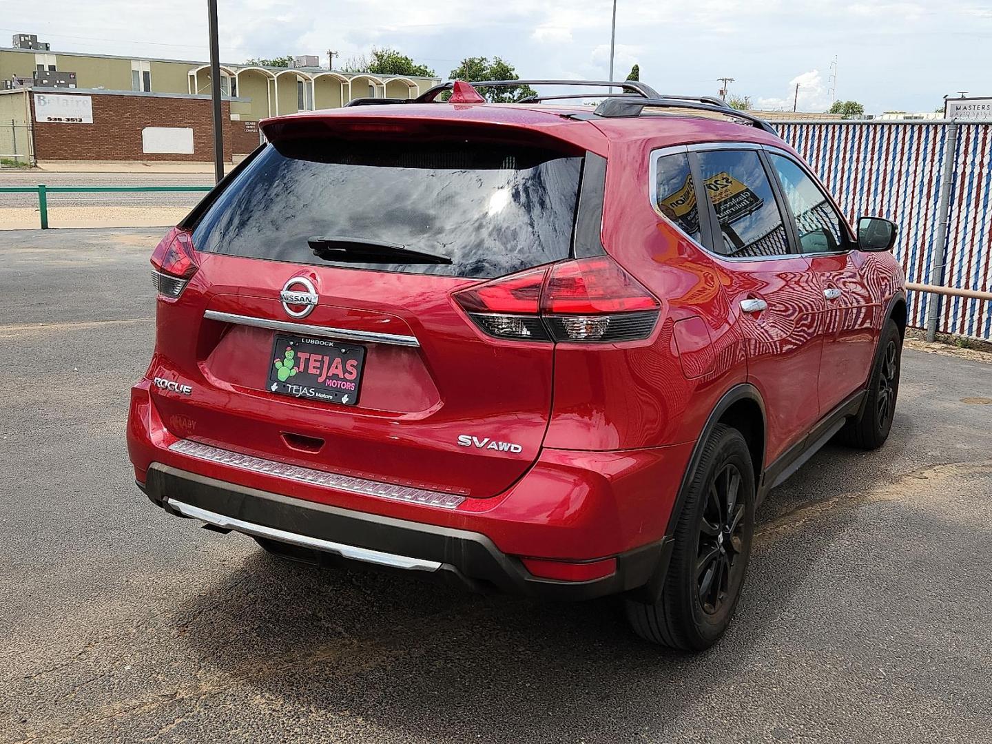 2017 RED Nissan Rogue SV (5N1AT2MV6HC) with an 2.5L I-4 DOHC, variable valve control, regular unleaded, engine with 170HP engine, located at 4110 Avenue Q, Lubbock, 79412, 33.556553, -101.855820 - 06/21/2025 KEY IN ENVELOPE GOD - Photo#1