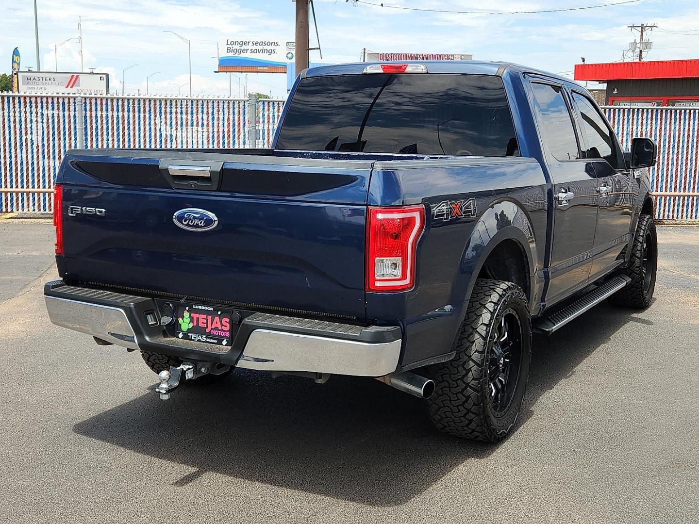 2015 BLUE Ford F-150 XLT (1FTEW1EP4FK) with an EcoBoost 2.7L V-6 gasoline direct injection, DOHC, Ti-VCT variable valve control, twin turbo, regular unleaded, engine with 325HP engine, located at 4110 Avenue Q, Lubbock, 79412, 33.556553, -101.855820 - 06/28/2025 KEY IN ENVELOPE GOD - Photo#1