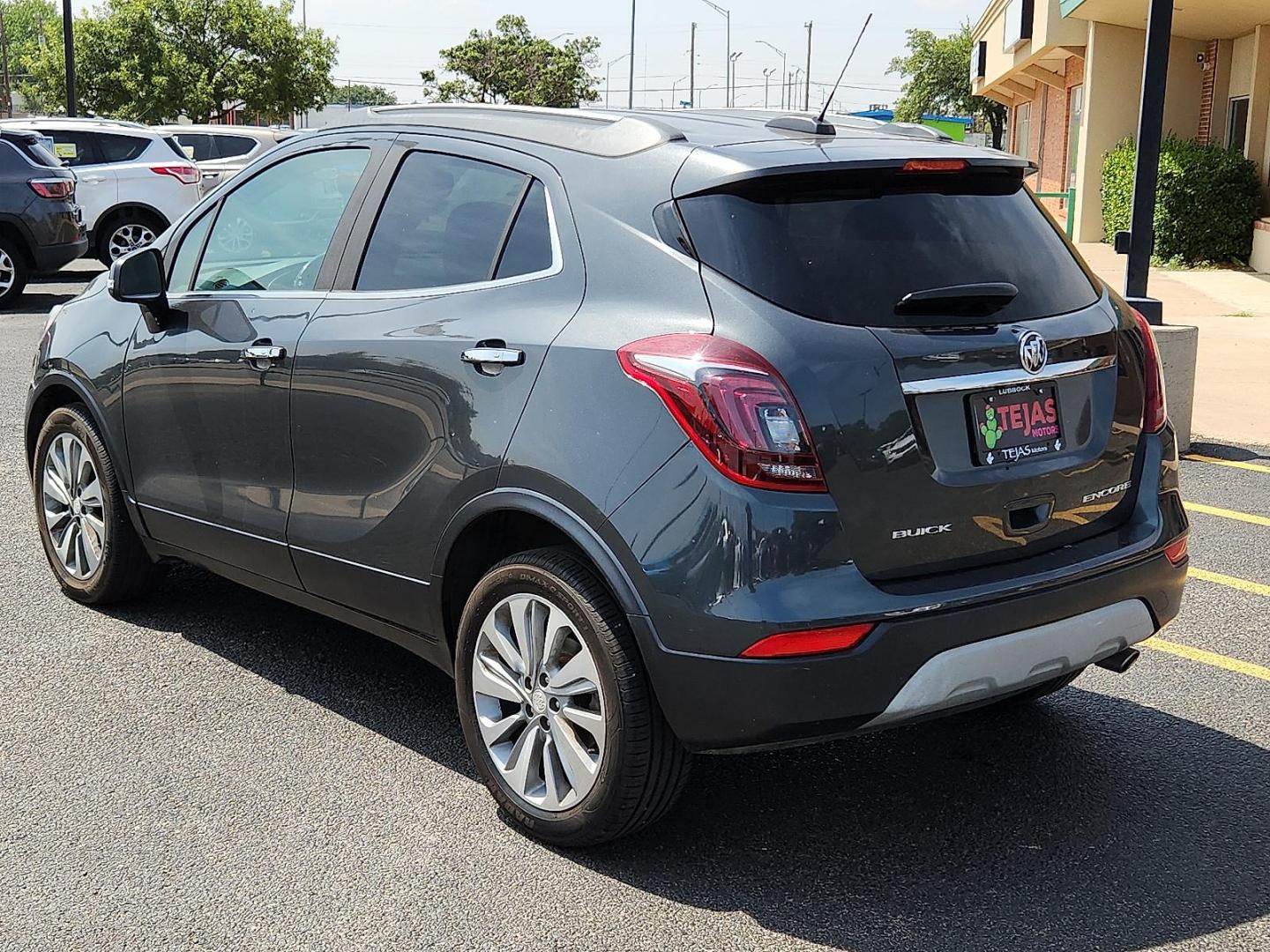 2018 Graphite Gray Metallic - GK2 /Ebony - AFN Buick Encore Preferred (KL4CJASB0JB) with an ECOTEC 1.4L I-4 DOHC, VVT variable valve control, intercooled turbo, regular unleaded, engine with 138HP engine, located at 4110 Avenue Q, Lubbock, 79412, 33.556553, -101.855820 - 07/05/2025 KEY IN ENVELOPE GOD - Photo#2