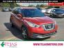 2018 RED Nissan Kicks SV (3N1CP5CU9JL) with an 1.6L I-4 DOHC, CVTCS variable valve control, regular unleaded, engine with 125HP engine, located at 4110 Avenue Q, Lubbock, 79412, 33.556553, -101.855820 - 07/05/2025 KEY IN ENVELOPE GOD - Photo#0