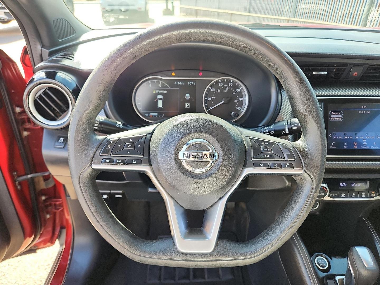 2018 RED Nissan Kicks SV (3N1CP5CU9JL) with an 1.6L I-4 DOHC, CVTCS variable valve control, regular unleaded, engine with 125HP engine, located at 4110 Avenue Q, Lubbock, 79412, 33.556553, -101.855820 - 07/05/2025 KEY IN ENVELOPE GOD - Photo#10