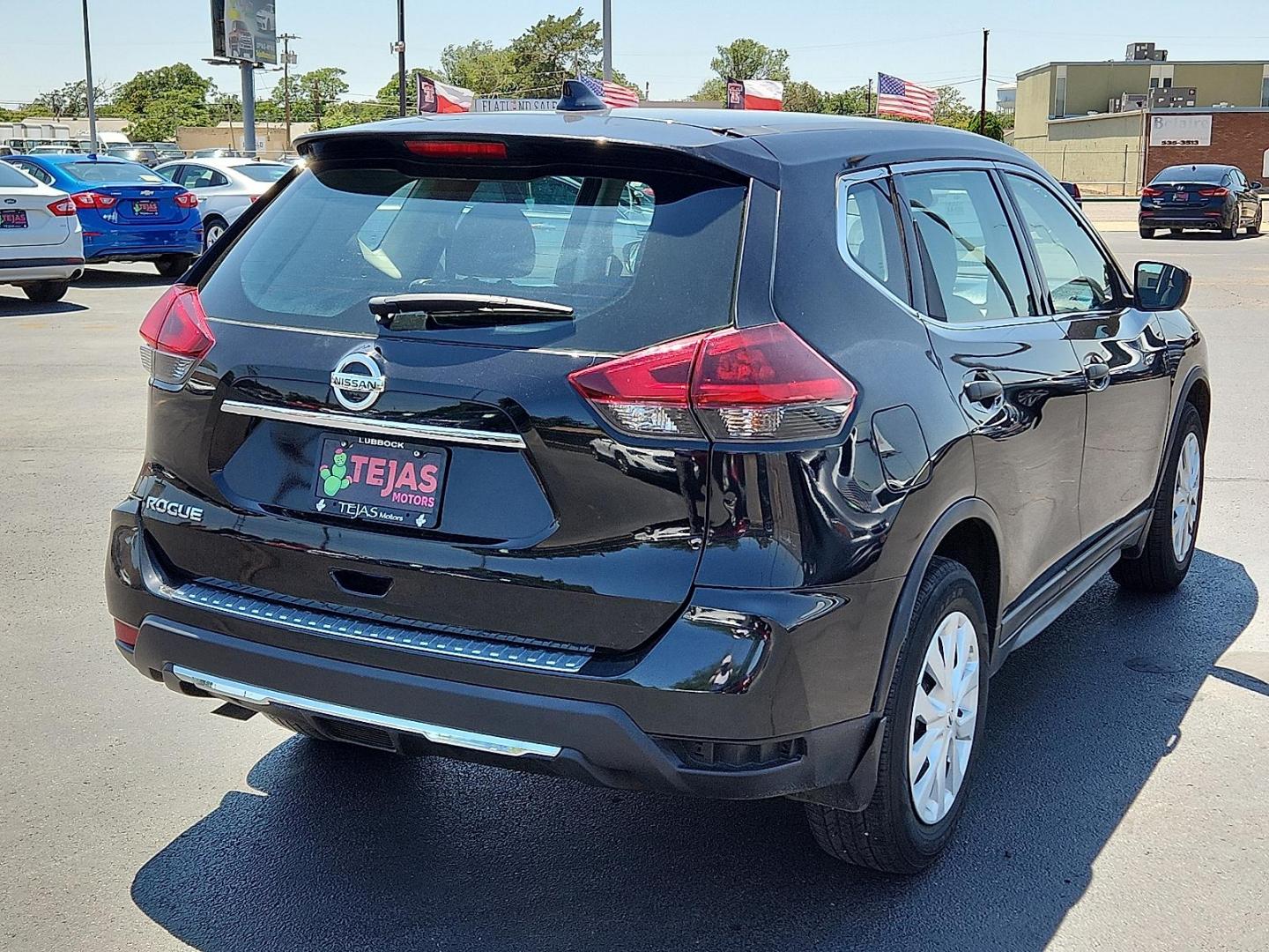 2019 BLACK Nissan Rogue S (5N1AT2MT2KC) with an 2.5L I-4 DOHC, variable valve control, regular unleaded, engine with 170HP engine, located at 4110 Avenue Q, Lubbock, 79412, 33.556553, -101.855820 - 07/05/2025 KEY IN ENVELOPE GOD - Photo#1