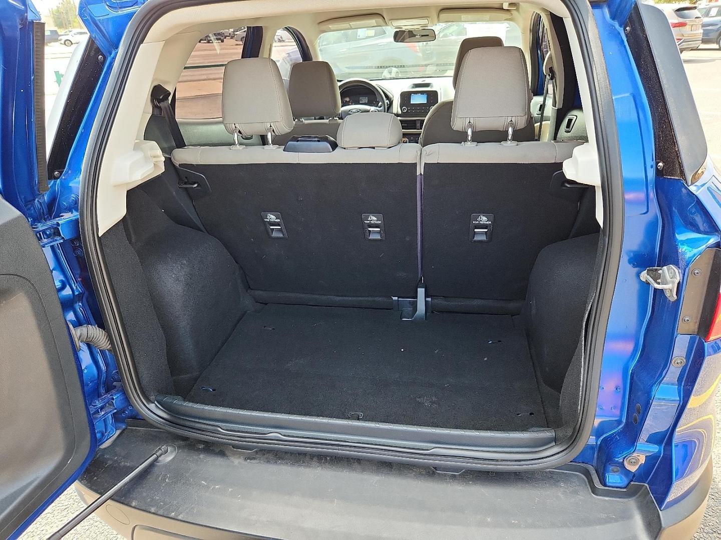 2021 Lightning Blue Metallic - N6 /Medium Stone - MM Ford EcoSport S (MAJ3S2FE8MC) with an EcoBoost 1L I-3 gasoline direct injection, DOHC, variable valve control, intercooled turbo, regular unleaded, engine with 123HP engine, located at 4110 Avenue Q, Lubbock, 79412, 33.556553, -101.855820 - 07/29/2025 KEY IN ENVELOPE GOD - Photo#5