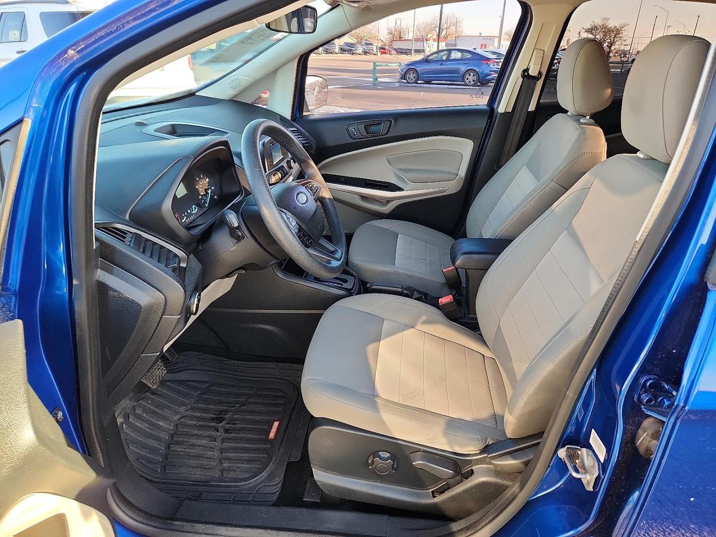 2021 BLUE Ford EcoSport S (MAJ3S2FE8MC) with an EcoBoost 1L I-3 gasoline direct injection, DOHC, variable valve control, intercooled turbo, regular unleaded, engine with 123HP engine, located at 4110 Avenue Q, Lubbock, 79412, 33.556553, -101.855820 - Photo#6