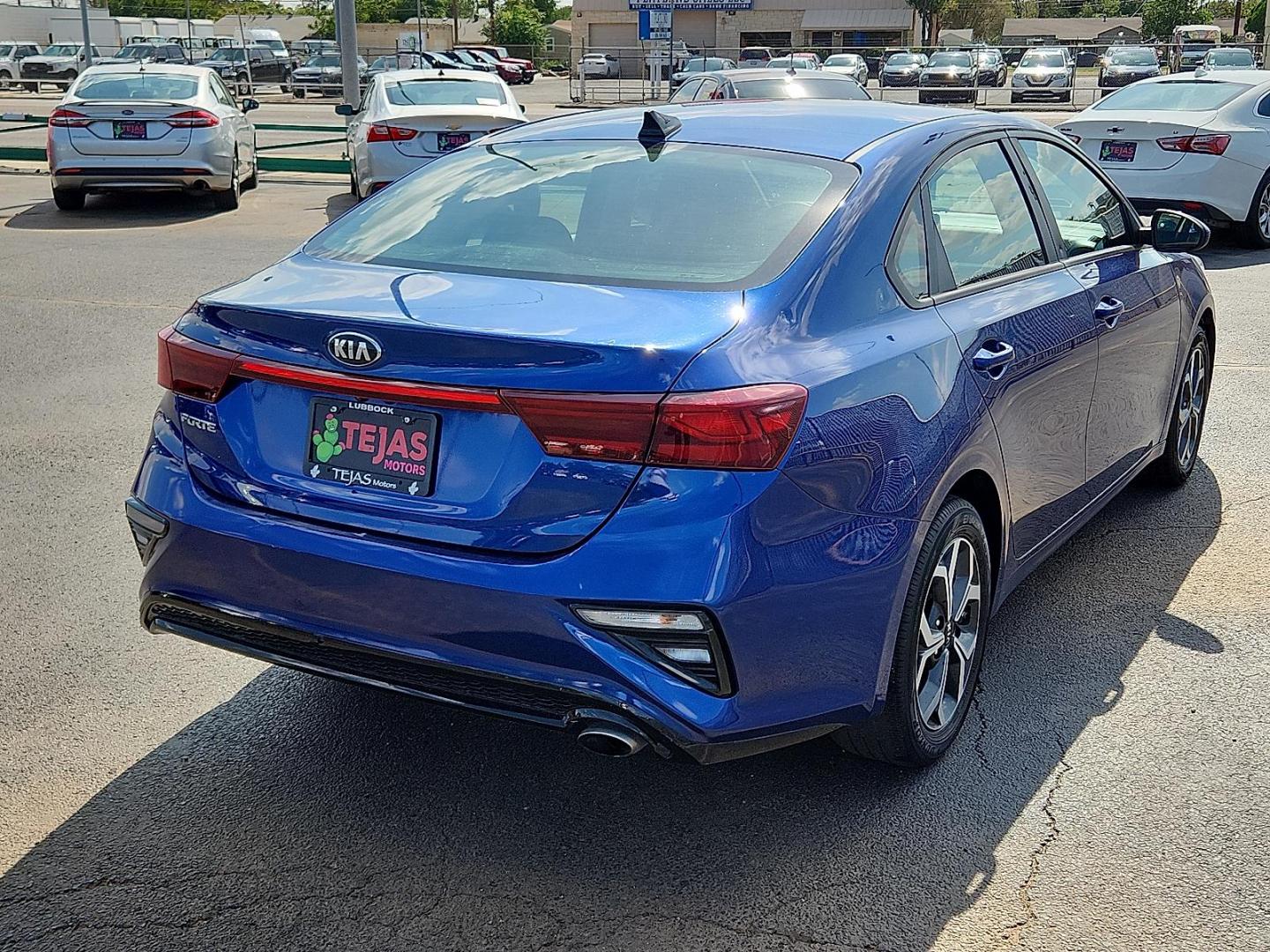 2019 BLUE Kia Forte LXS (3KPF24AD0KE) with an 2L I-4 DOHC, D-CVVT variable valve control, regular unleaded, engine with 147HP engine, located at 4110 Avenue Q, Lubbock, 79412, 33.556553, -101.855820 - 07/12/2025 KEY IN ENVELOPE GOD - Photo#1