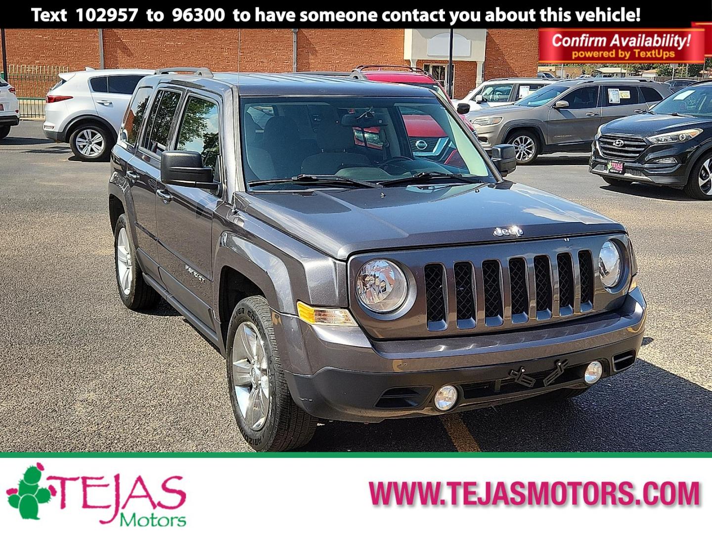 2017 Black Clearcoat - PX8 /Dark Slate Gray - DV Jeep Patriot Latitude FWD (1C4NJPFB2HD) with an 2.4L I-4 DOHC, variable valve control, regular unleaded, engine with 172HP engine, located at 4110 Avenue Q, Lubbock, 79412, 33.556553, -101.855820 - 07/23/2025 KEY IN ENVELOPE GOD - Photo#0
