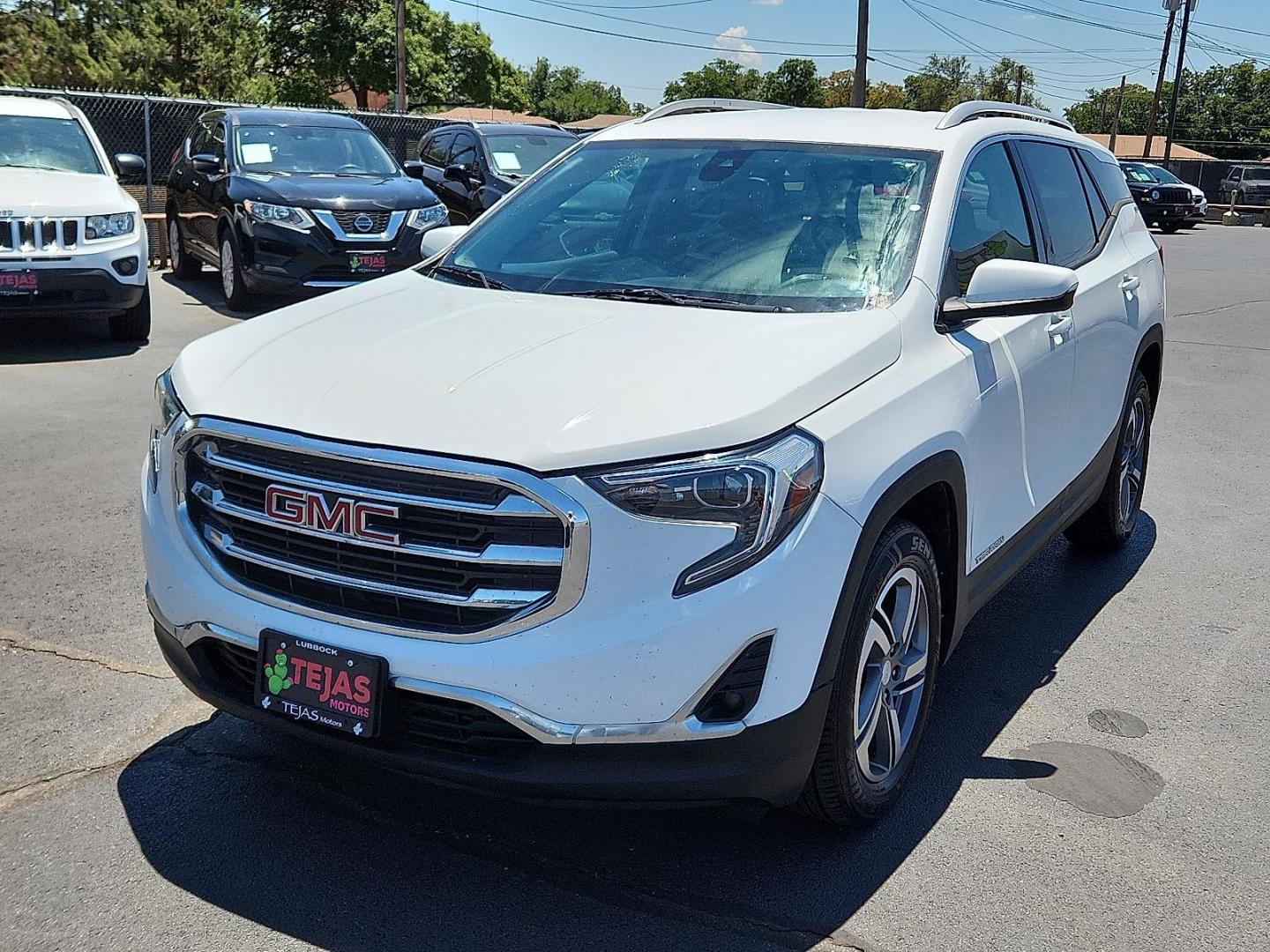 2020 Summit White - GAZ /Jet Black - H0Y GMC Terrain AWD SLT (3GKALVEV8LL) with an 1.5L I-4 gasoline direct injection, DOHC, variable valve control, intercooled turbo, regular unleaded, engine with 170HP engine, located at 4110 Avenue Q, Lubbock, 79412, 33.556553, -101.855820 - Photo#3