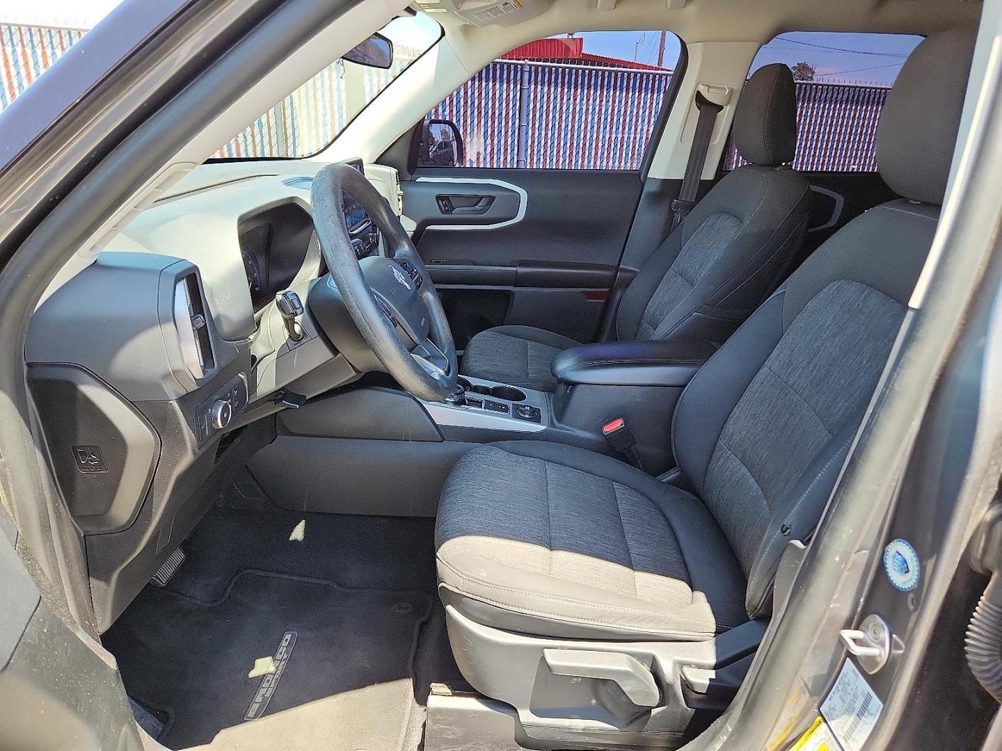 2021 Carbonized Gray Metallic - M7 /Medium Dark Slate - QV Ford Bronco Sport Big Bend (3FMCR9B60MR) with an EcoBoost 1.5L I-3 port/direct injection, DOHC, Ti-VCT variable valve control, intercooled turbo, regular unleaded, engine with 181HP engine, located at 4110 Avenue Q, Lubbock, 79412, 33.556553, -101.855820 - Photo#6
