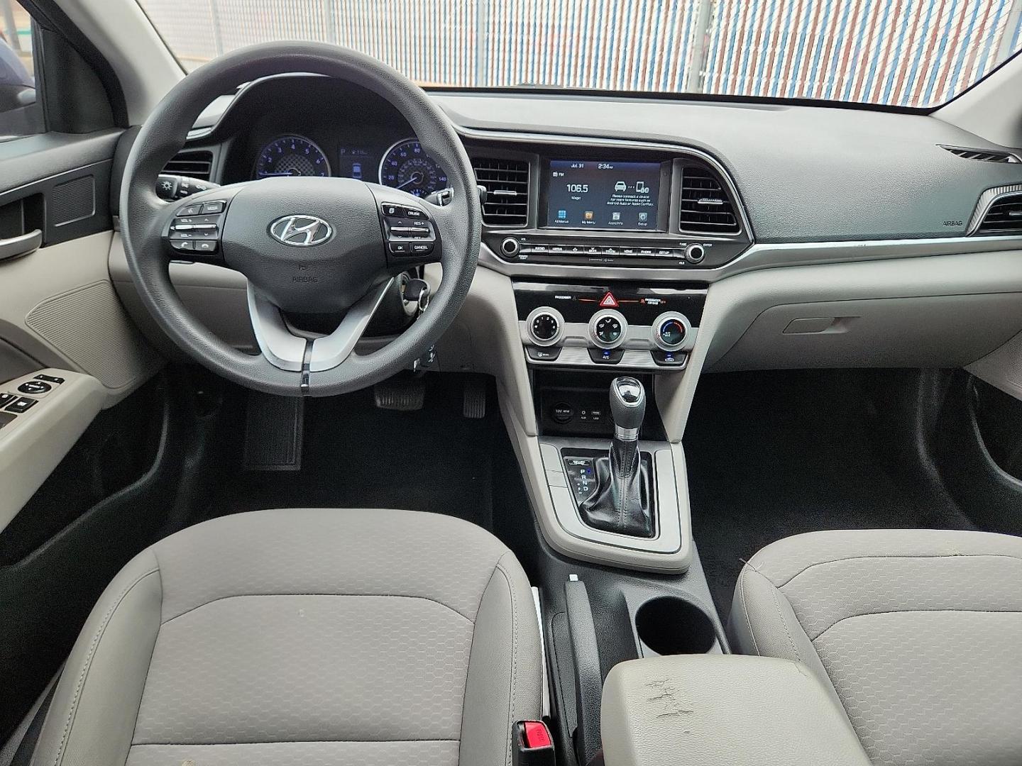 2019 BLUE Hyundai Elantra SEL (5NPD84LF8KH) with an Nu 2L I-4 DOHC, D-CVVT variable valve control, regular unleaded, engine with 147HP engine, located at 4110 Avenue Q, Lubbock, 79412, 33.556553, -101.855820 - 07/31/2025 KEY IN ENVELOPE GOD - Photo#5
