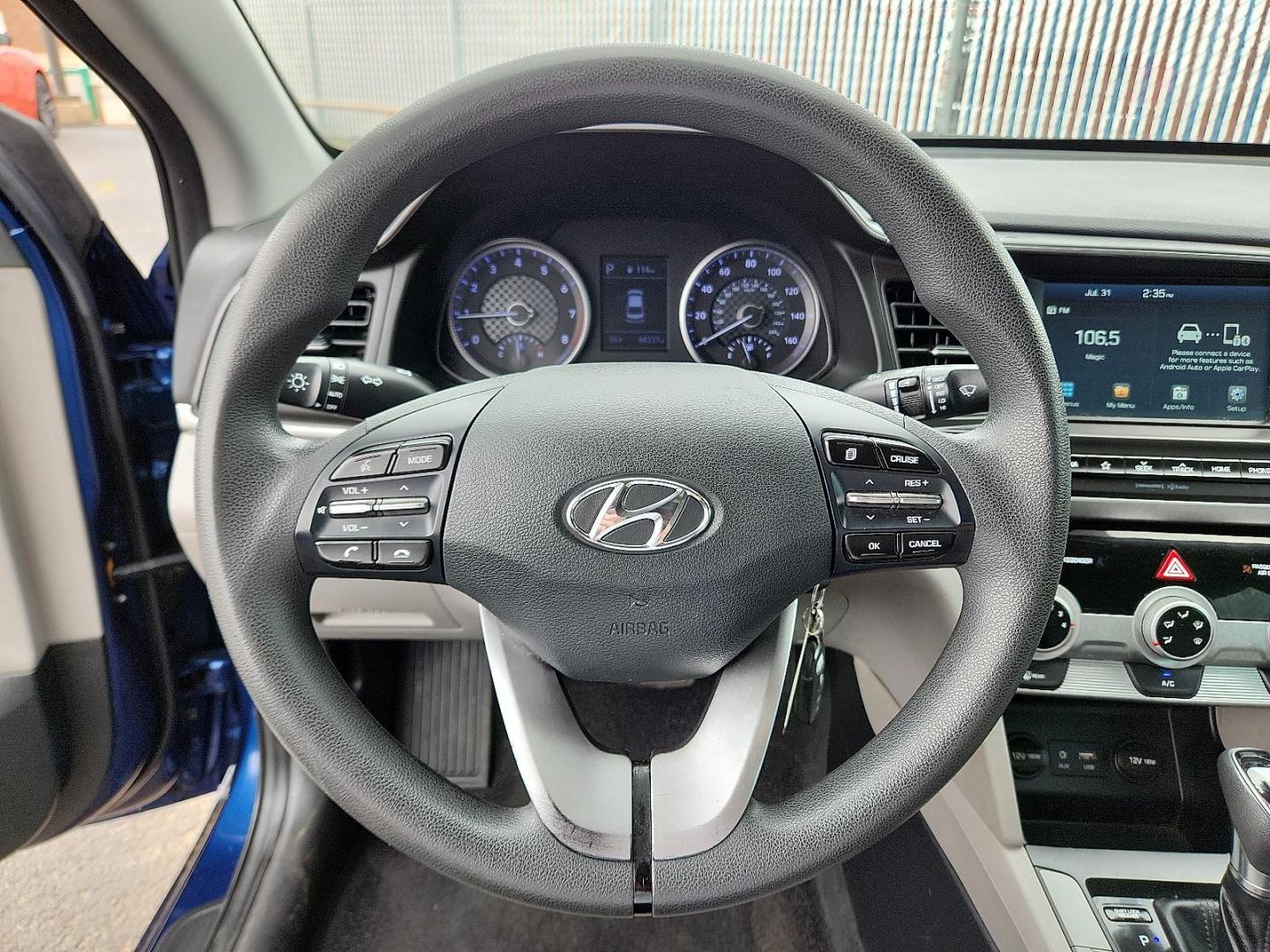2019 BLUE Hyundai Elantra SEL (5NPD84LF8KH) with an Nu 2L I-4 DOHC, D-CVVT variable valve control, regular unleaded, engine with 147HP engine, located at 4110 Avenue Q, Lubbock, 79412, 33.556553, -101.855820 - 07/31/2025 KEY IN ENVELOPE GOD - Photo#10
