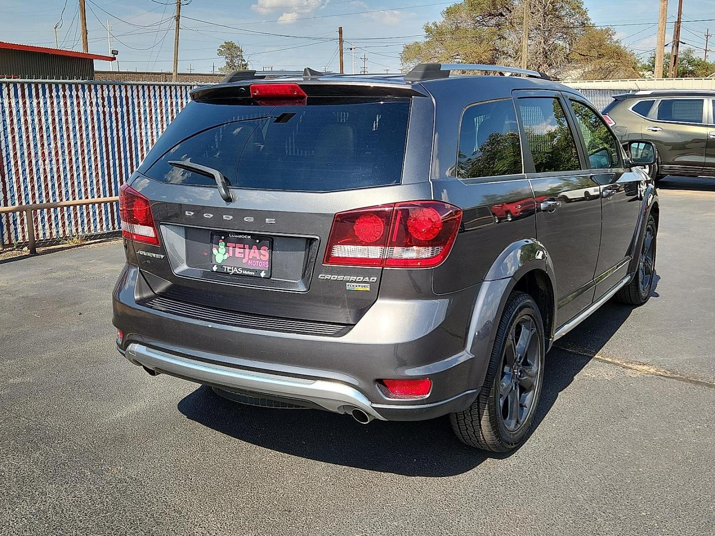 2019 GRAY Dodge Journey Crossroad (3C4PDCGG8KT) with an Pentastar 3.6L V-6 DOHC, VVT variable valve control, regular unleaded, engine with 283HP engine, located at 4110 Avenue Q, Lubbock, 79412, 33.556553, -101.855820 - 08/0/2025 KEY IN ENVELOPE GOD - Photo#1