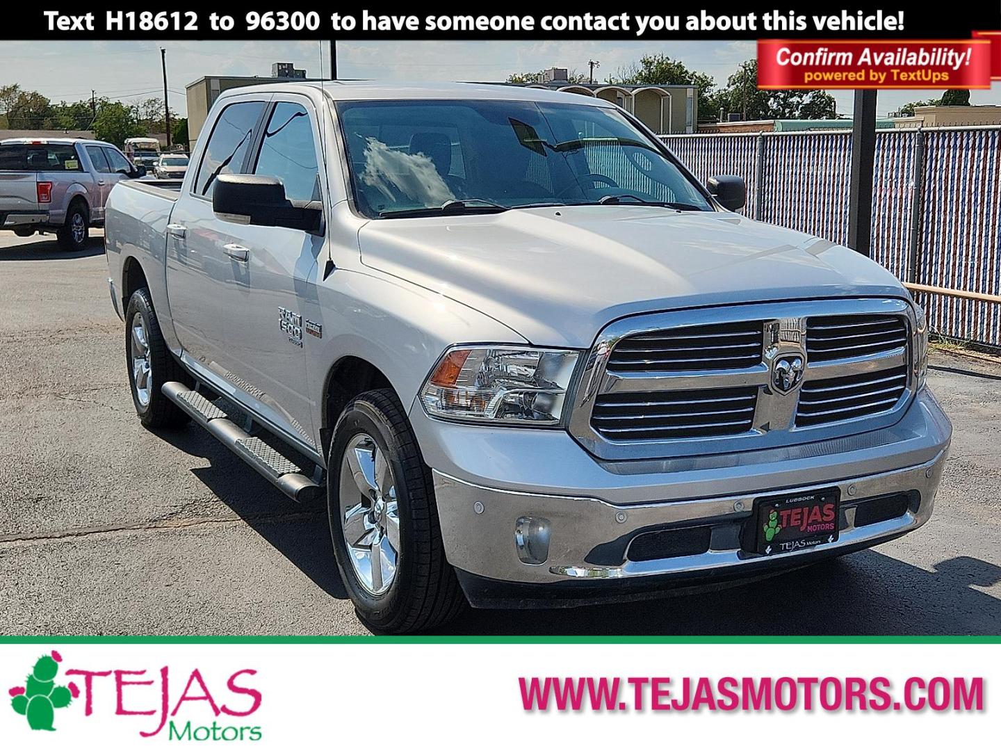 2019 SILVER Ram 1500 Classic Lone Star Crew Cab 4x2 5'7" Box (1C6RR6LT0KS) with an HEMI 5.7L V-8 variable valve control, regular unleaded, engine with cylinder deactivation and 395HP engine, located at 4110 Avenue Q, Lubbock, 79412, 33.556553, -101.855820 - Photo#0