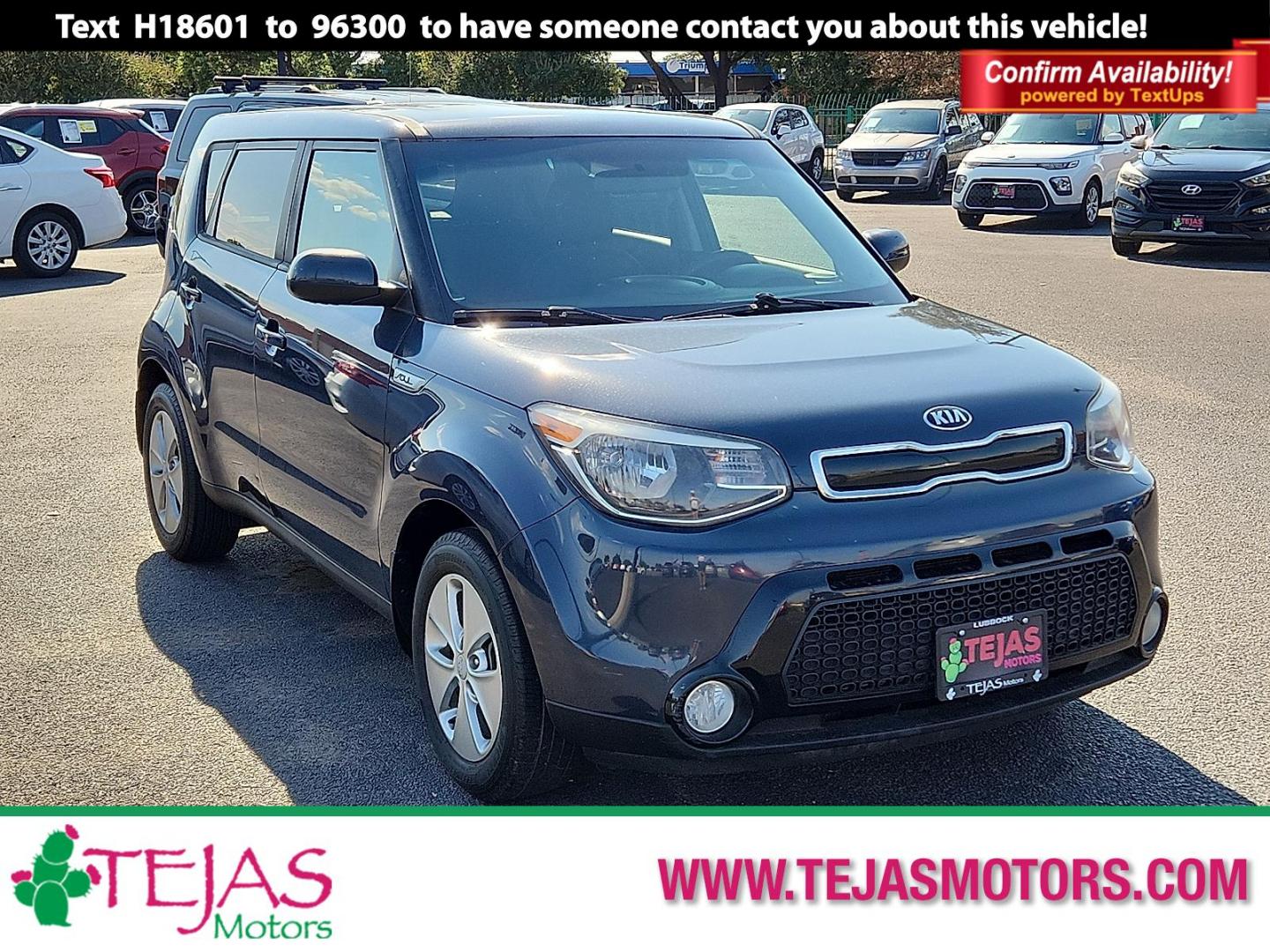 2016 BLUE Kia Soul + (KNDJP3A58G7) with an 2L I-4 gasoline direct injection, DOHC, variable valve control, regular unleaded, engine with 164HP engine, located at 4110 Avenue Q, Lubbock, 79412, 33.556553, -101.855820 - 08/05/2025 KEY IN ENVELOPE GOD - Photo#0