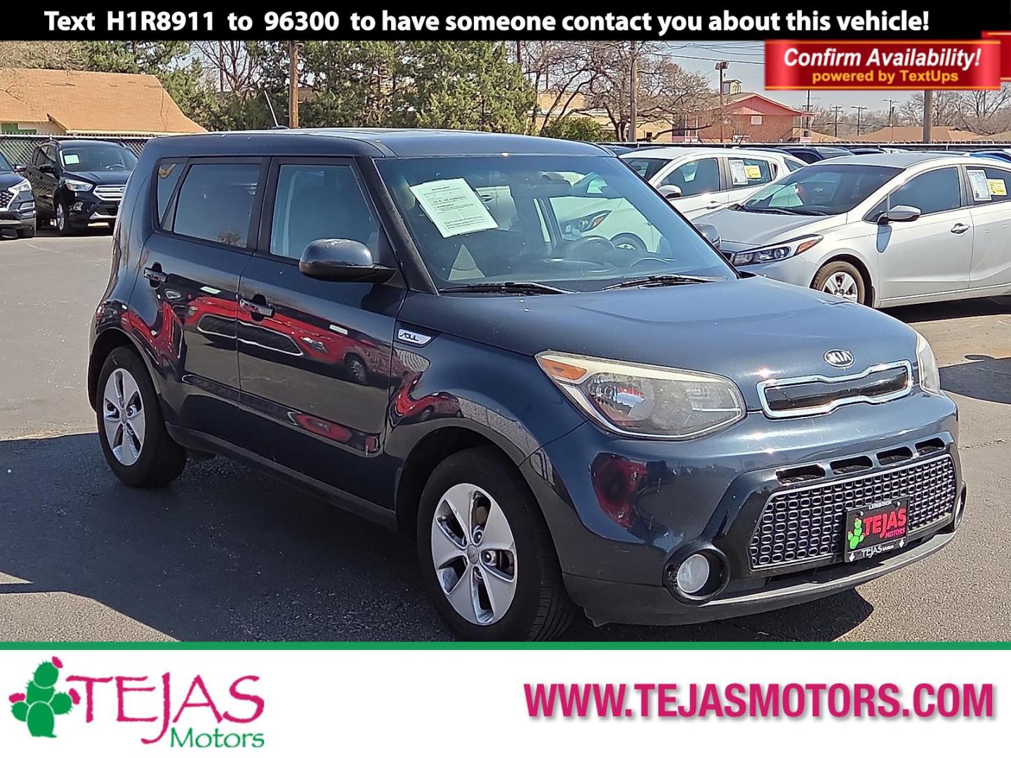 2016 Caribbean Blue - AUB /Black - EQ Kia Soul + (KNDJP3A58G7) with an 2L I-4 gasoline direct injection, DOHC, variable valve control, regular unleaded, engine with 164HP engine, located at 4110 Avenue Q, Lubbock, 79412, 33.556553, -101.855820 - Photo#0