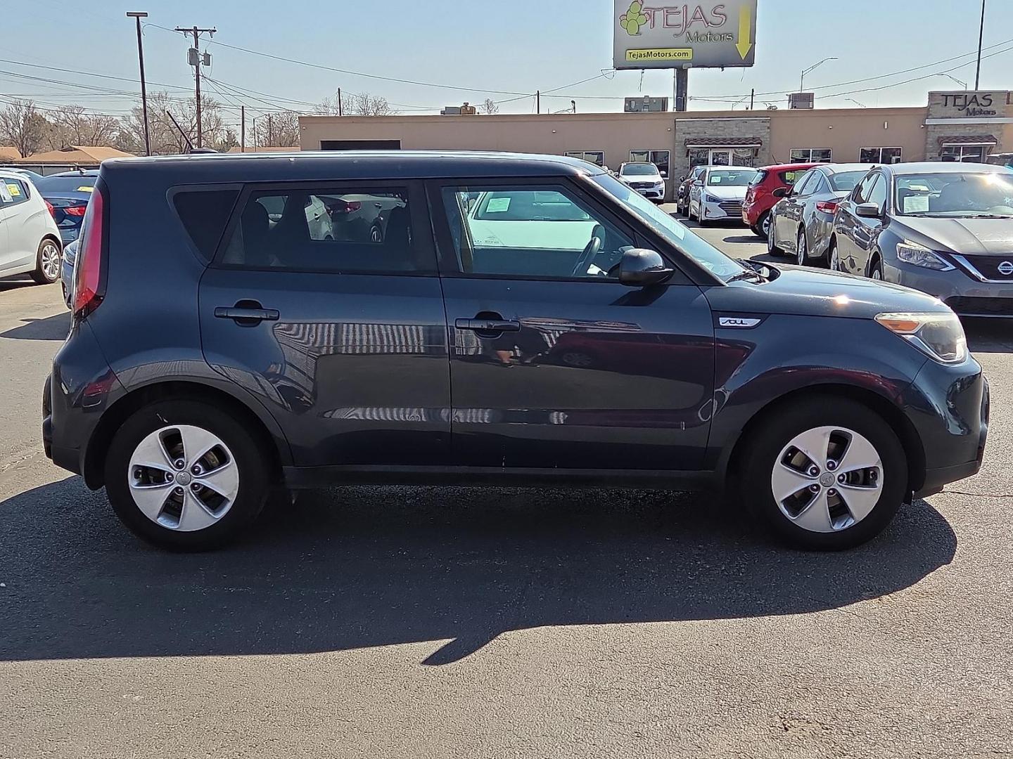 2016 Caribbean Blue - AUB /Black - EQ Kia Soul + (KNDJP3A58G7) with an 2L I-4 gasoline direct injection, DOHC, variable valve control, regular unleaded, engine with 164HP engine, located at 4110 Avenue Q, Lubbock, 79412, 33.556553, -101.855820 - Photo#1