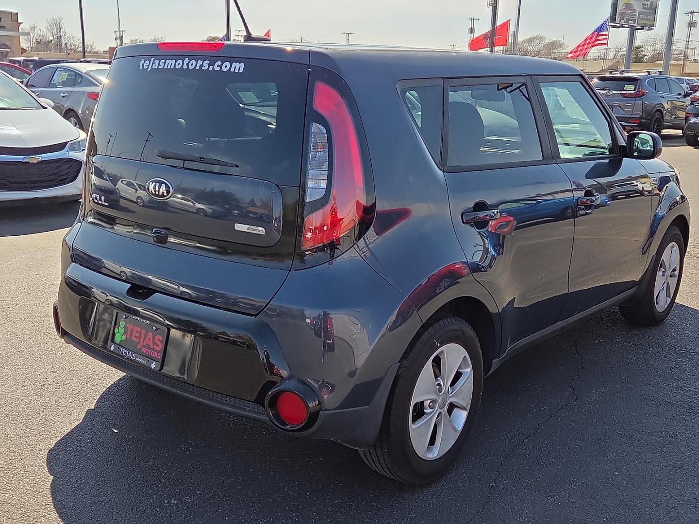 2016 Caribbean Blue - AUB /Black - EQ Kia Soul + (KNDJP3A58G7) with an 2L I-4 gasoline direct injection, DOHC, variable valve control, regular unleaded, engine with 164HP engine, located at 4110 Avenue Q, Lubbock, 79412, 33.556553, -101.855820 - Photo#2