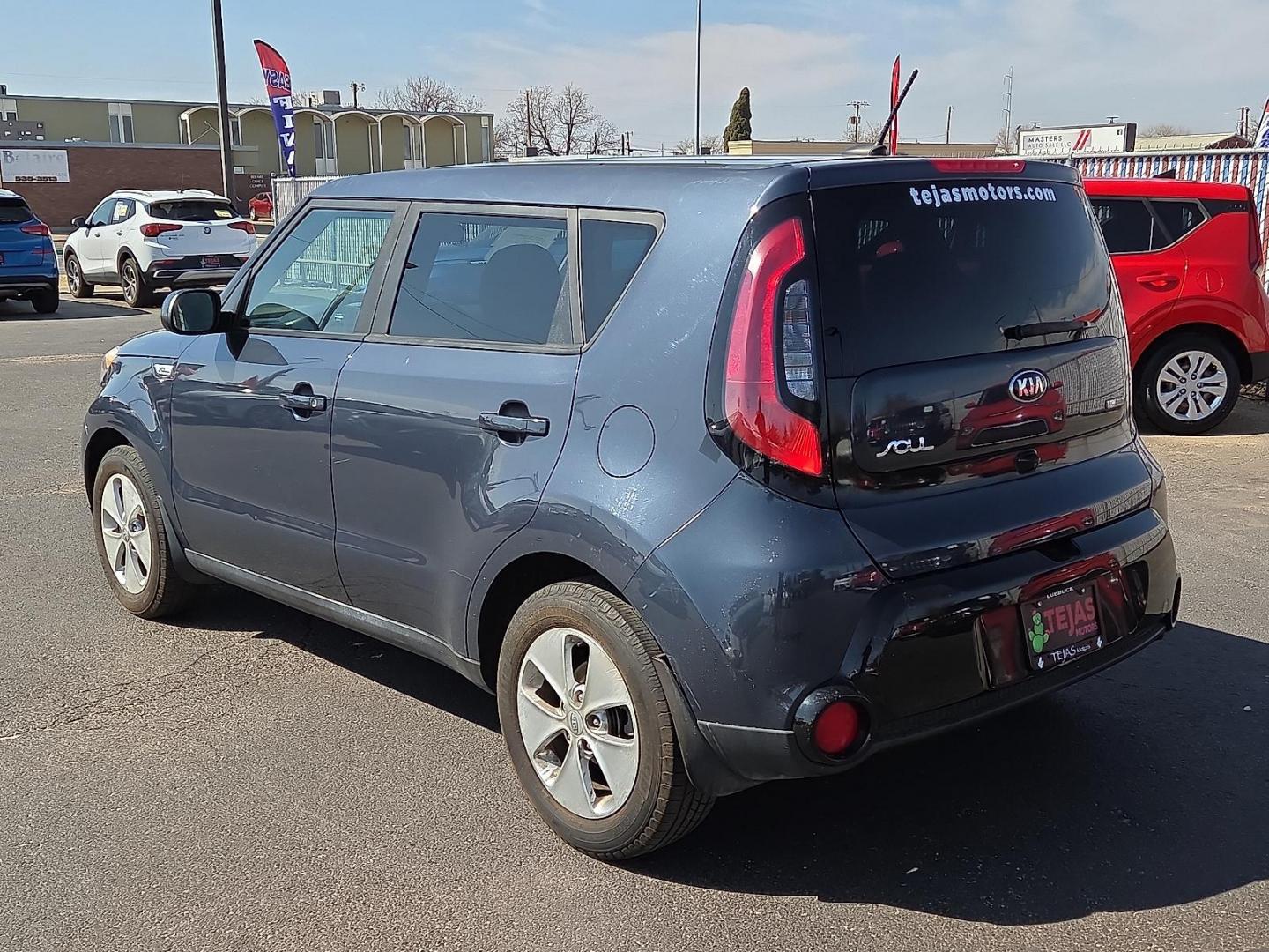 2016 Caribbean Blue - AUB /Black - EQ Kia Soul + (KNDJP3A58G7) with an 2L I-4 gasoline direct injection, DOHC, variable valve control, regular unleaded, engine with 164HP engine, located at 4110 Avenue Q, Lubbock, 79412, 33.556553, -101.855820 - Photo#3