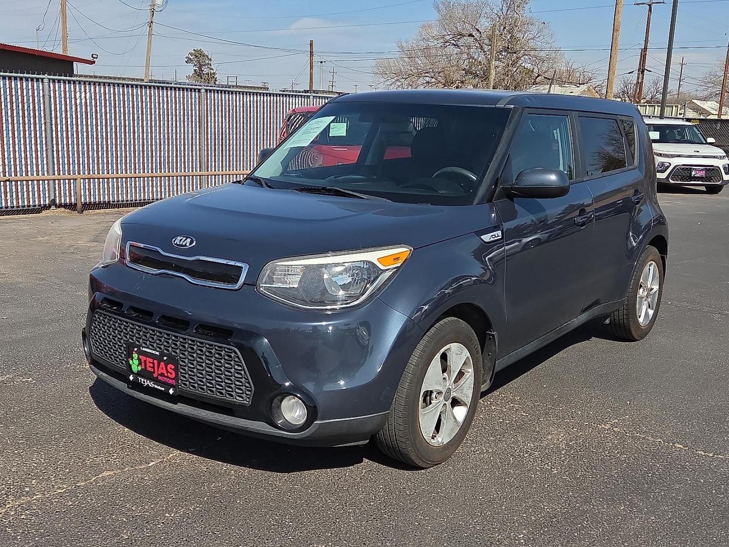 2016 Caribbean Blue - AUB /Black - EQ Kia Soul + (KNDJP3A58G7) with an 2L I-4 gasoline direct injection, DOHC, variable valve control, regular unleaded, engine with 164HP engine, located at 4110 Avenue Q, Lubbock, 79412, 33.556553, -101.855820 - Photo#4