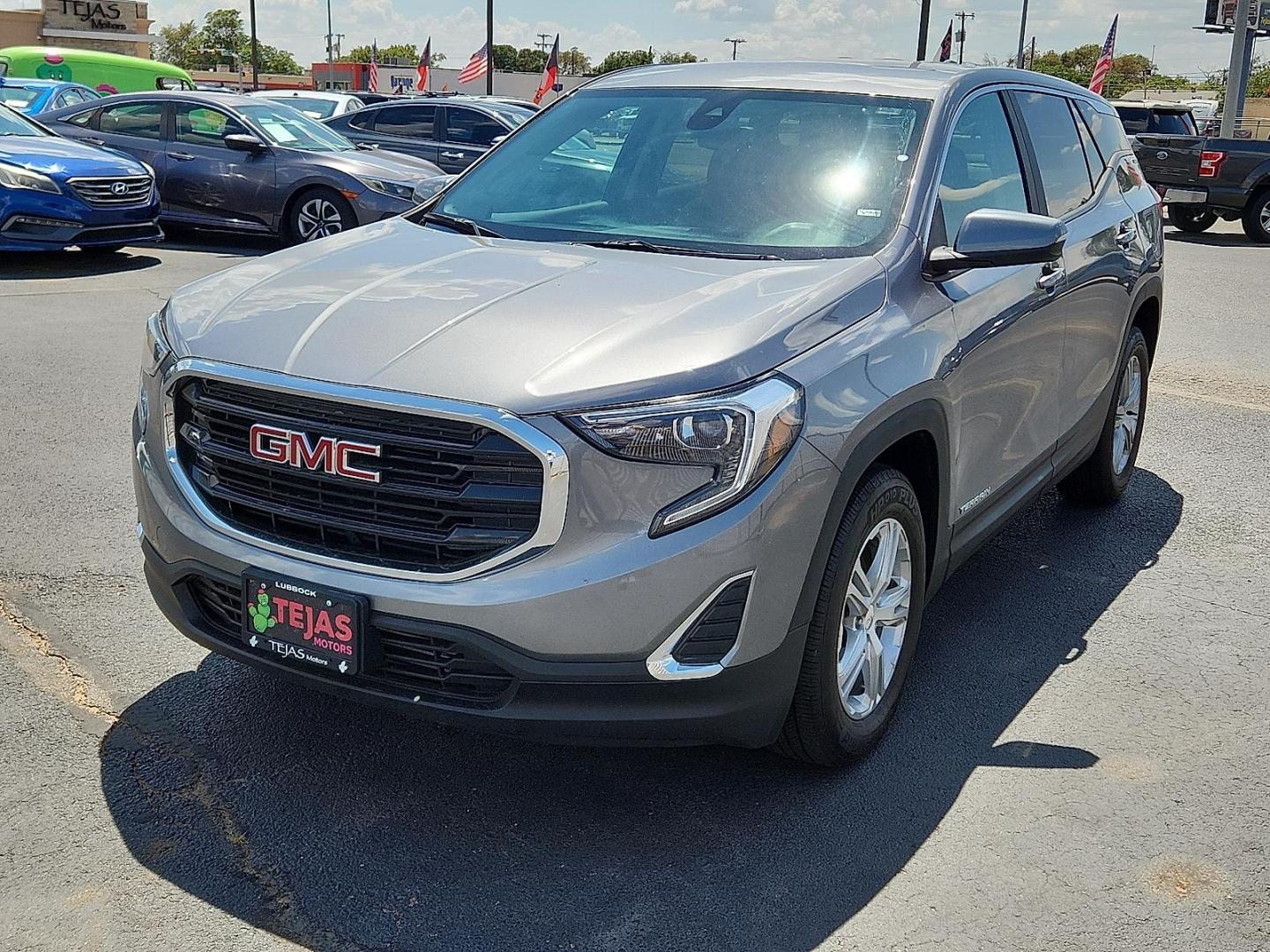 2021 GRAY GMC Terrain FWD SLE (3GKALMEV4ML) with an 1.5L I-4 gasoline direct injection, DOHC, VVT variable valve control, intercooled turbo, regular unleaded, engine with 170HP engine, located at 4110 Avenue Q, Lubbock, 79412, 33.556553, -101.855820 - 08/08/2025 KEY IN ENVELOPE GOD - Photo#3
