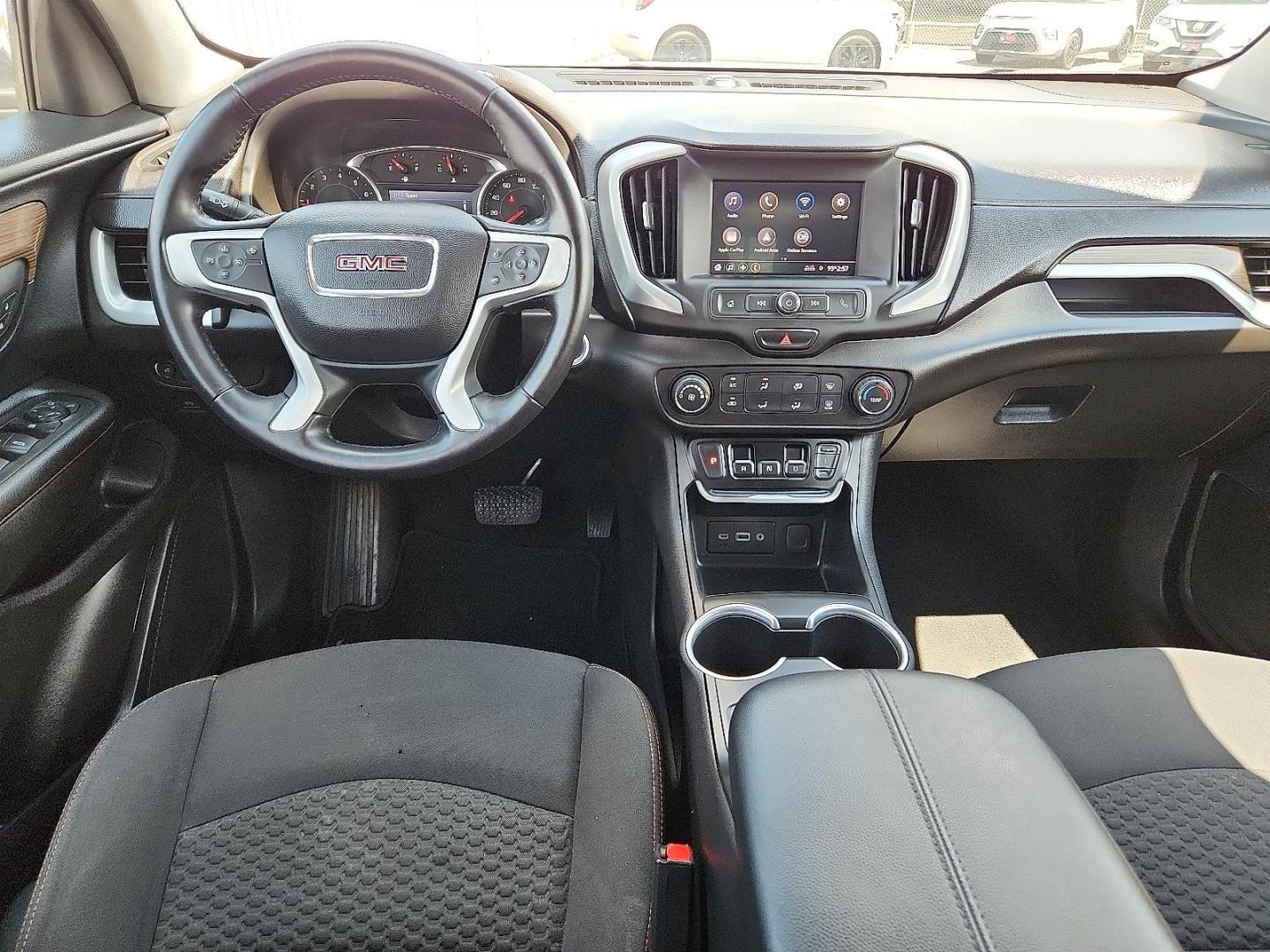 2021 GRAY GMC Terrain FWD SLE (3GKALMEV4ML) with an 1.5L I-4 gasoline direct injection, DOHC, VVT variable valve control, intercooled turbo, regular unleaded, engine with 170HP engine, located at 4110 Avenue Q, Lubbock, 79412, 33.556553, -101.855820 - 08/08/2025 KEY IN ENVELOPE GOD - Photo#5