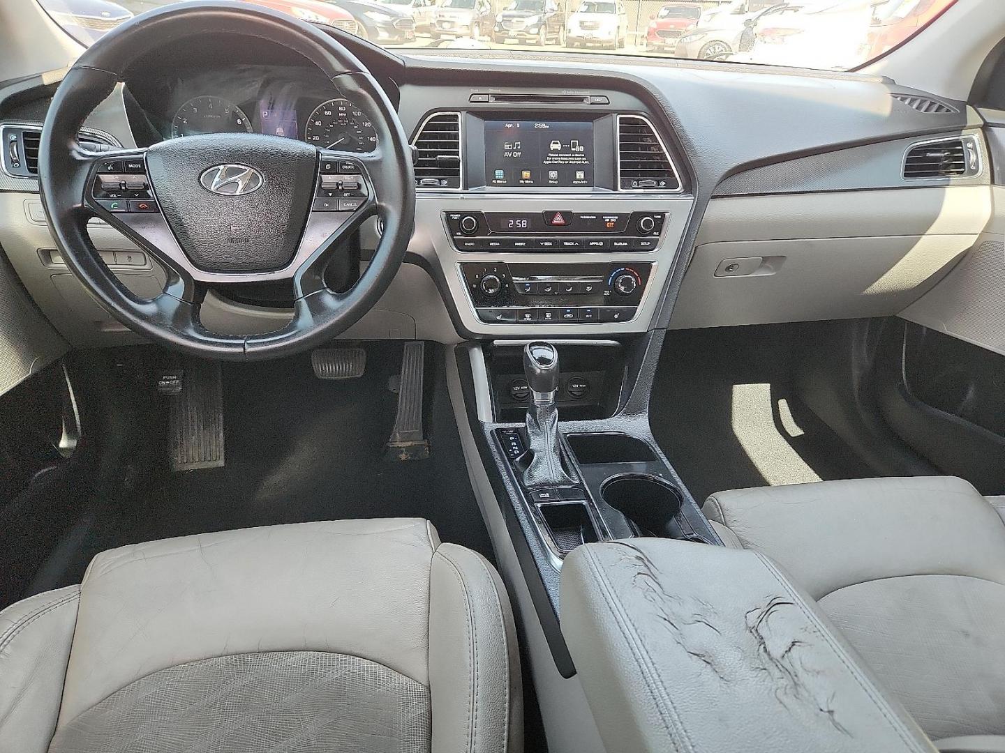 2016 BLUE /Beige - BB Hyundai Sonata Sport (5NPE34AF0GH) with an 2.4L I-4 gasoline direct injection, DOHC, variable valve control, regular unleaded, engine with 185HP engine, located at 4110 Avenue Q, Lubbock, 79412, 33.556553, -101.855820 - Photo#6