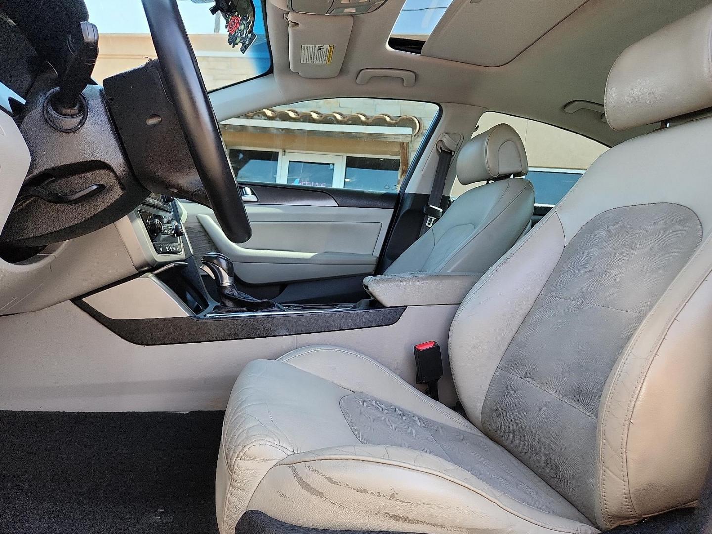 2016 BLUE /Beige - BB Hyundai Sonata Sport (5NPE34AF0GH) with an 2.4L I-4 gasoline direct injection, DOHC, variable valve control, regular unleaded, engine with 185HP engine, located at 4110 Avenue Q, Lubbock, 79412, 33.556553, -101.855820 - Photo#7
