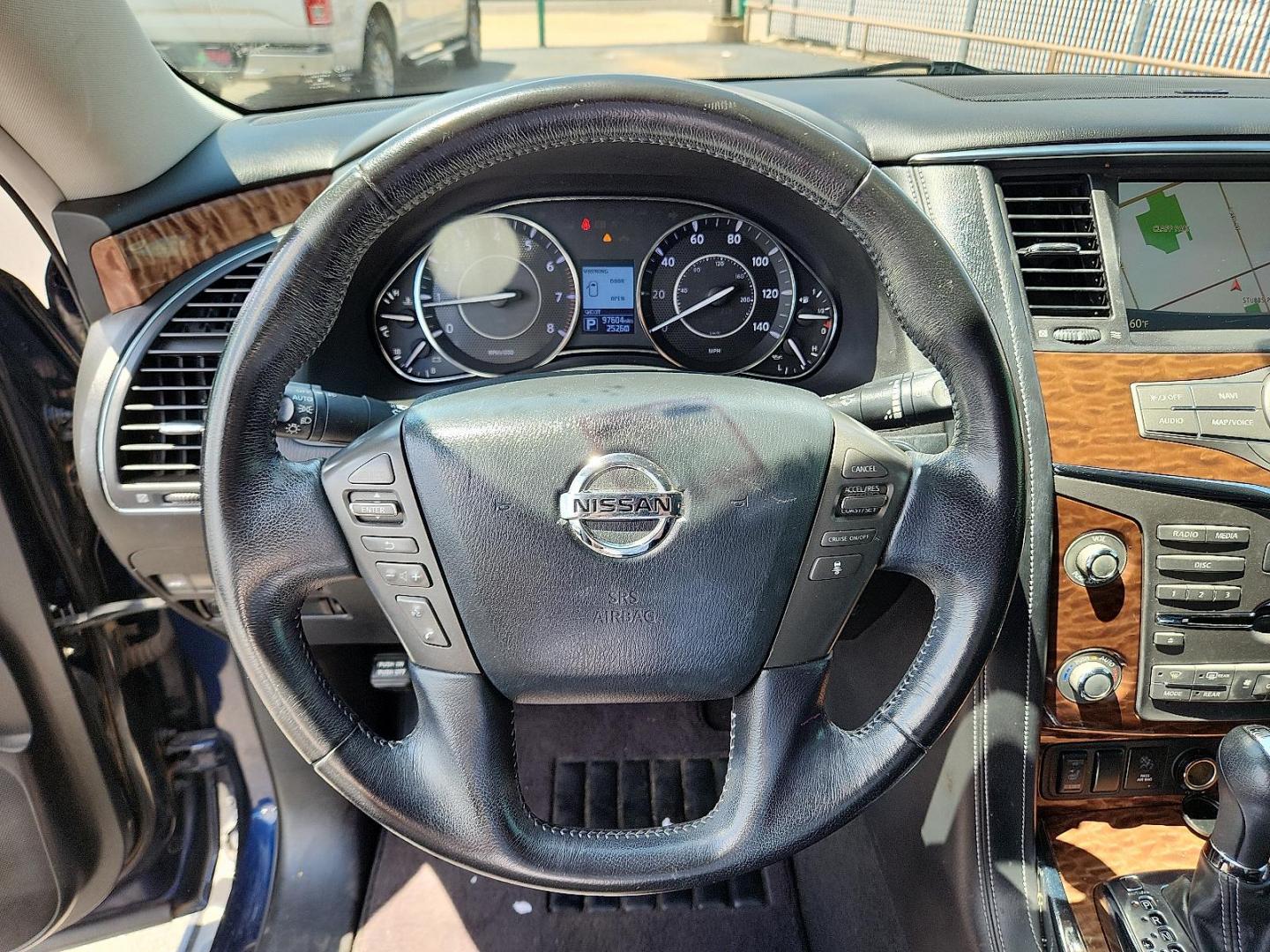 2019 BLUE Nissan Armada SV (JN8AY2ND5K9) with an Endurance 5.6L V-8 gasoline direct injection, DOHC, variable valve control, regular unleaded, engine with 390HP engine, located at 4110 Avenue Q, Lubbock, 79412, 33.556553, -101.855820 - Photo#10