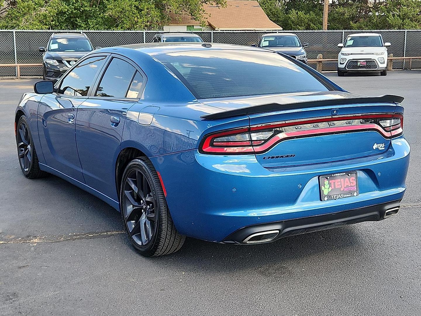 2020 BLUE Dodge Charger SXT RWD (2C3CDXBG0LH) with an Pentastar 3.6L V-6 DOHC, variable valve control, regular unleaded, engine with 292HP engine, located at 4110 Avenue Q, Lubbock, 79412, 33.556553, -101.855820 - 09/02/2025 KEY IN ENVELOPE GOD - Photo#1