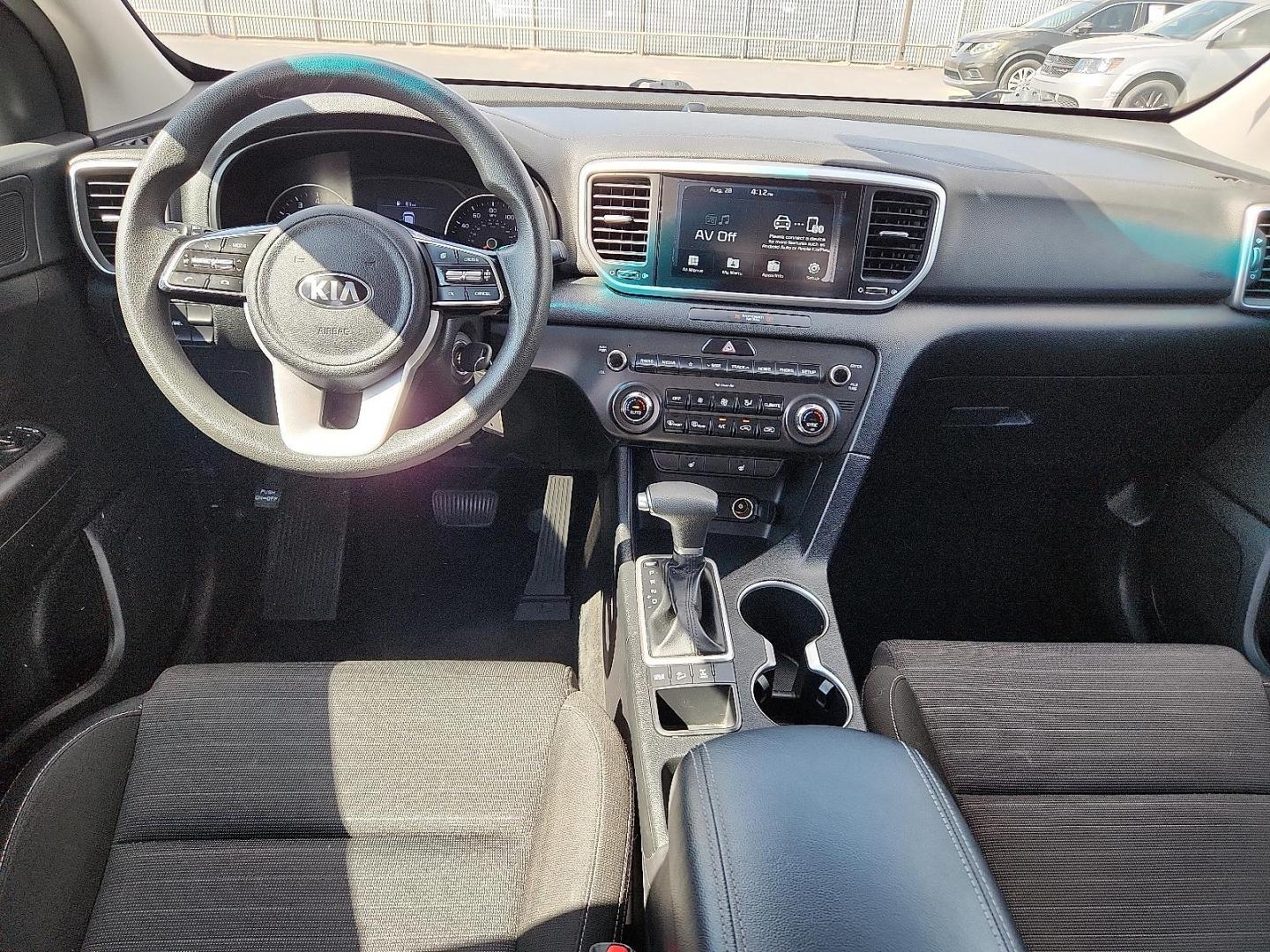 2020 BLACK Kia Sportage LX (KNDPMCAC6L7) with an Theta II 2.4L I-4 gasoline direct injection, DOHC, D-CVVT variable valve control, regular unleaded, engine with 181HP engine, located at 4110 Avenue Q, Lubbock, 79412, 33.556553, -101.855820 - 09/02/2025 KEY IN ENVELOPE GOD - Photo#5