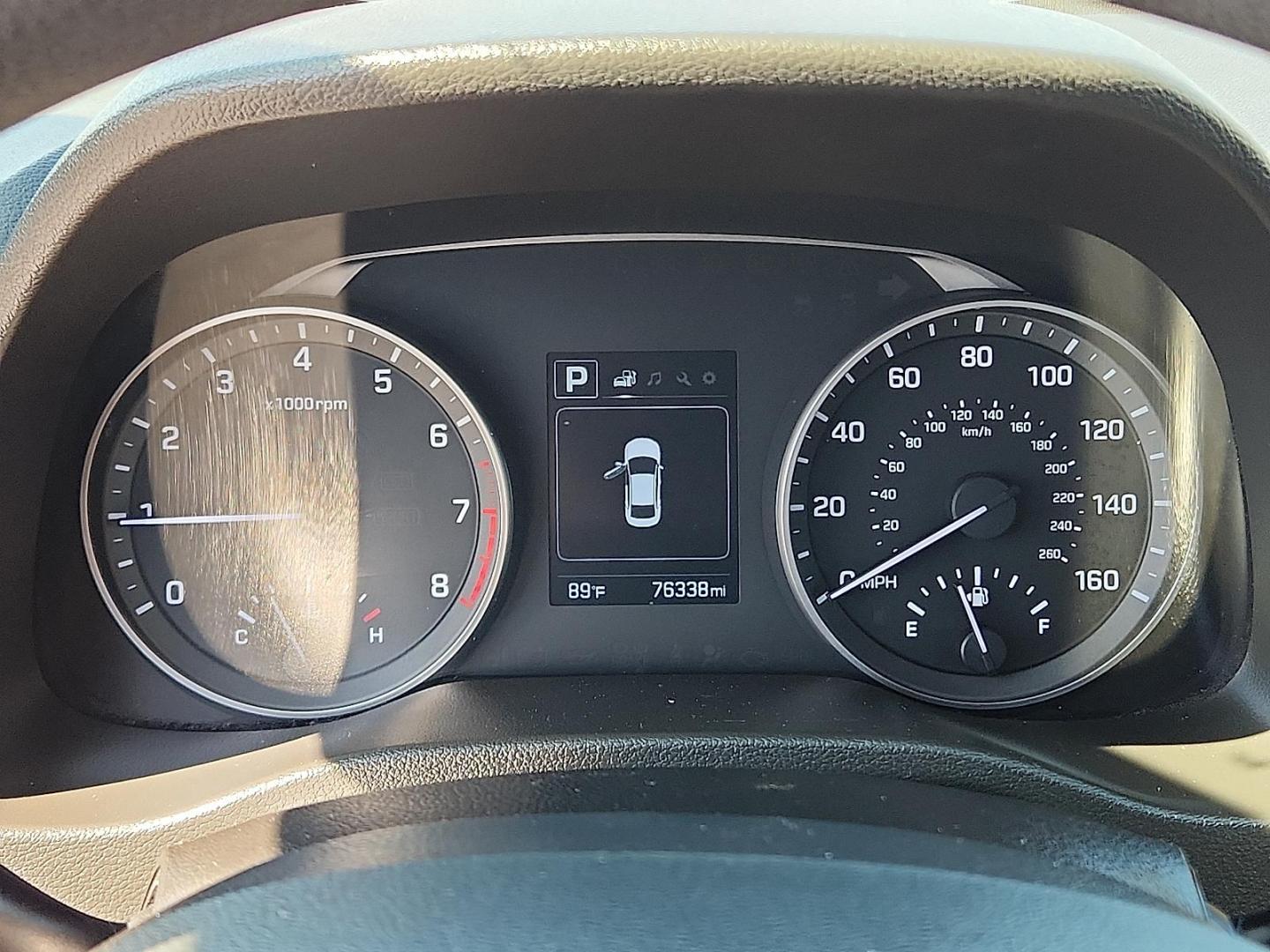 2018 BLUE Hyundai Elantra SEL (5NPD84LF5JH) with an Nu 2L I-4 DOHC, D-CVVT variable valve control, regular unleaded, engine with 147HP engine, located at 4110 Avenue Q, Lubbock, 79412, 33.556553, -101.855820 - Photo#9
