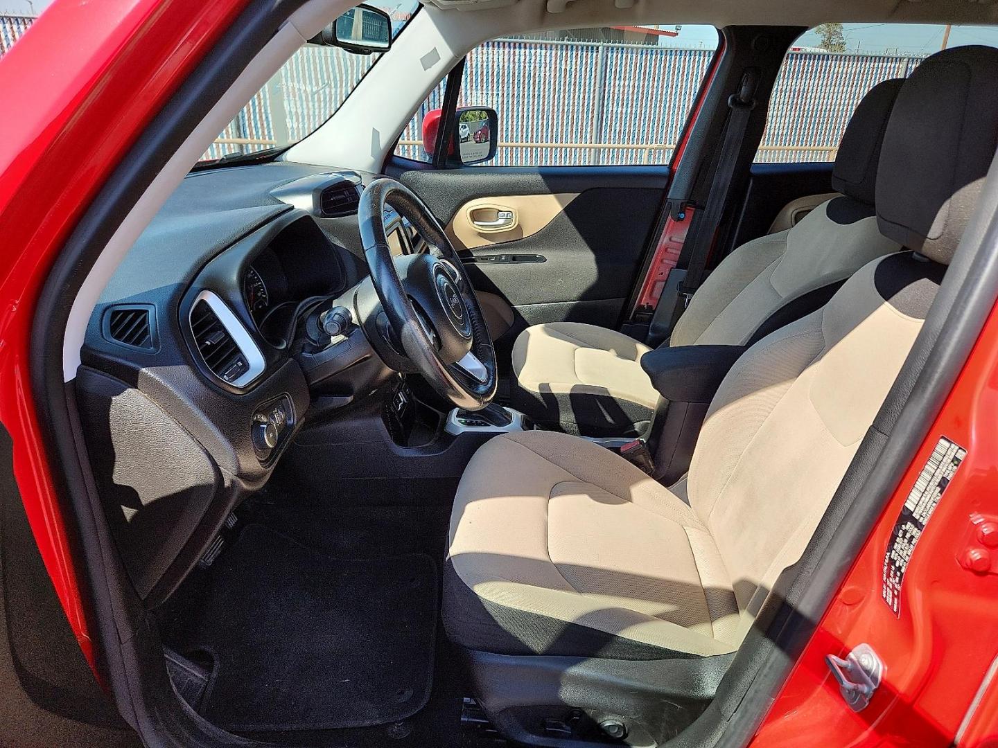 2017 RED Jeep Renegade Latitude FWD (ZACCJABB6HP) with an Tigershark MultiAir 2.4L I-4 variable valve control, regular unleaded, engine with 180HP engine, located at 4110 Avenue Q, Lubbock, 79412, 33.556553, -101.855820 - Photo#6