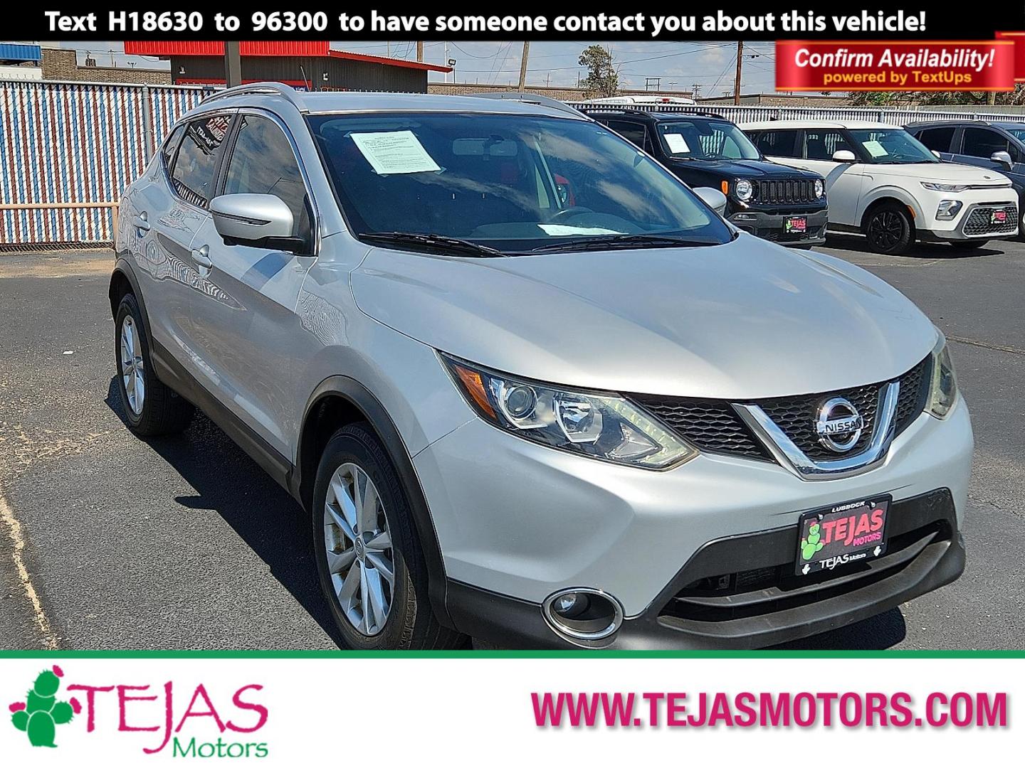 2017 SILVER Nissan Rogue Sport SV (JN1BJ1CP0HW) with an 2L I-4 gasoline direct injection, DOHC, CVTC variable valve control, regular unleaded, engine with 141HP engine, located at 4110 Avenue Q, Lubbock, 79412, 33.556553, -101.855820 - 09/12/2025 KEY IN ENVELOPE GOD - Photo#0