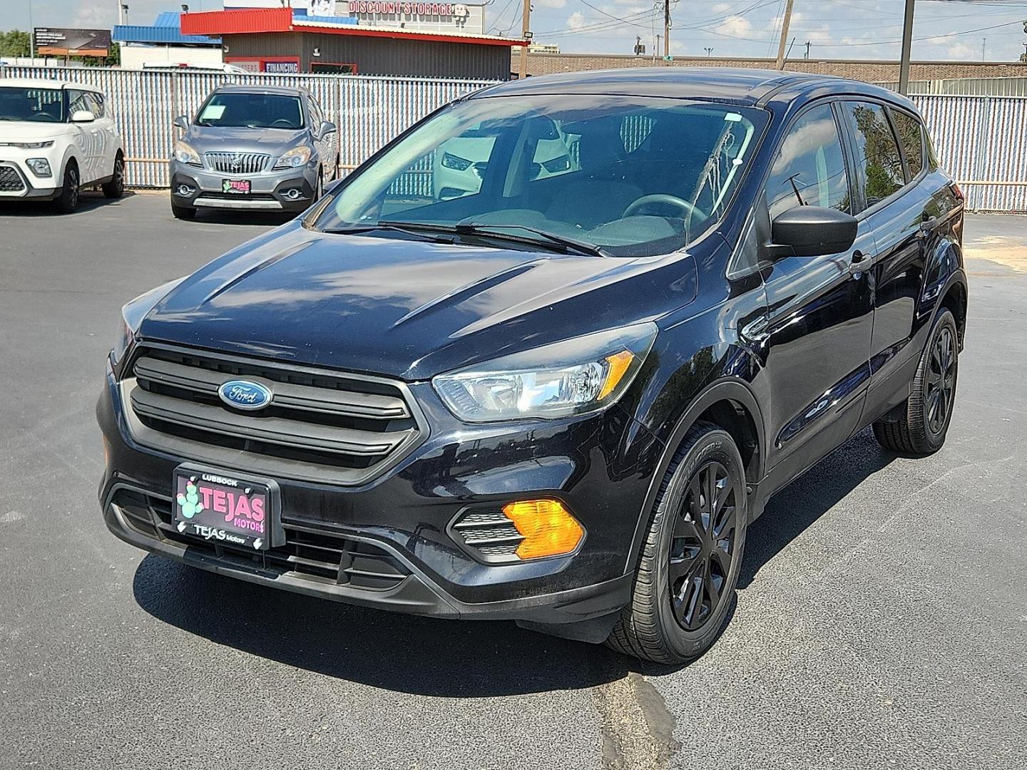 2019 BLACK Ford Escape S (1FMCU0F78KU) with an Duratec 2.5L I-4 DOHC, iVCT variable valve control, regular unleaded, engine with 168HP engine, located at 4110 Avenue Q, Lubbock, 79412, 33.556553, -101.855820 - 09/13/2025 KEY IN ENVELOPE GOD - Photo#1