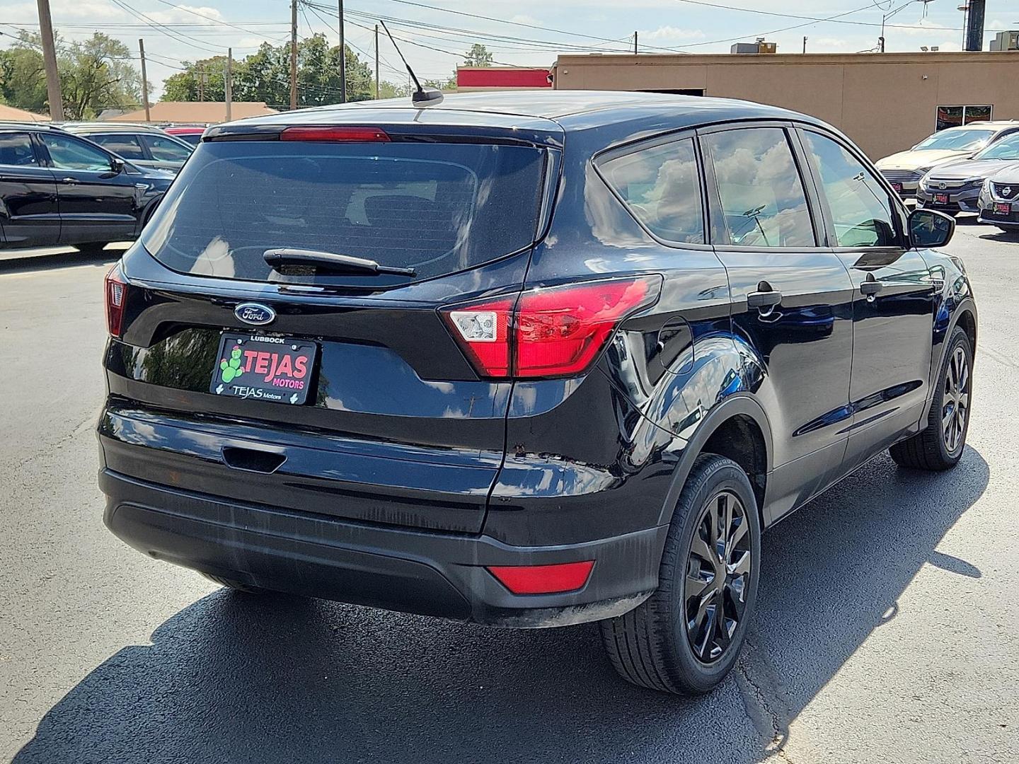 2019 BLACK Ford Escape S (1FMCU0F78KU) with an Duratec 2.5L I-4 DOHC, iVCT variable valve control, regular unleaded, engine with 168HP engine, located at 4110 Avenue Q, Lubbock, 79412, 33.556553, -101.855820 - 09/13/2025 KEY IN ENVELOPE GOD - Photo#2