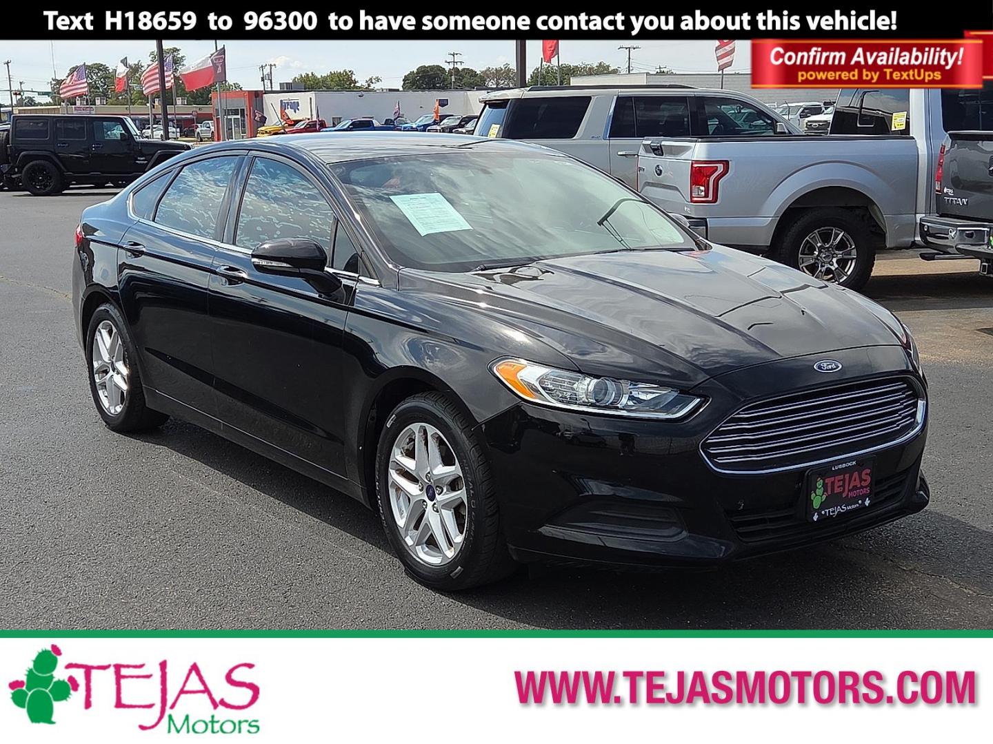 2016 Shadow Black - G1 /Ebony - AW Ford Fusion SE (3FA6P0H74GR) with an Duratec 2.5L I-4 DOHC, iVCT variable valve control, regular unleaded, engine with 175HP engine, located at 4110 Avenue Q, Lubbock, 79412, 33.556553, -101.855820 - 09/13/2025 KEY IN ENVELOPE GOD - Photo#0