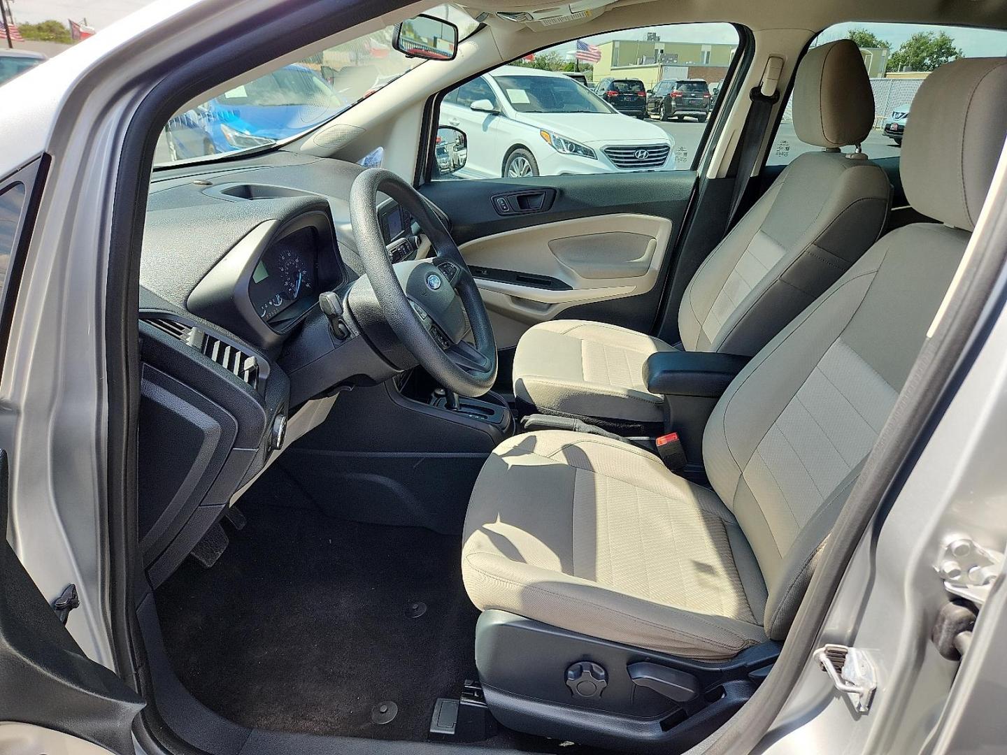 2018 SILVER Ford EcoSport S (MAJ3P1RE2JC) with an EcoBoost 1L I-3 gasoline direct injection, DOHC, variable valve control, intercooled turbo, regular unleaded, engine with 123HP engine, located at 4110 Avenue Q, Lubbock, 79412, 33.556553, -101.855820 - 09/12/2025 KEY IN ENVELOPE GOD - Photo#6