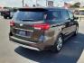 2018 BROWN Kia Sedona SX Limited (KNDME5C1XJ6) with an Lambda 3.3L V-6 gasoline direct injection, DOHC, CVVT variable valve control, regular unleaded, engine with 276HP engine, located at 4110 Avenue Q, Lubbock, 79412, 33.556553, -101.855820 - 09/17/2025 key in envelope god - Photo#1