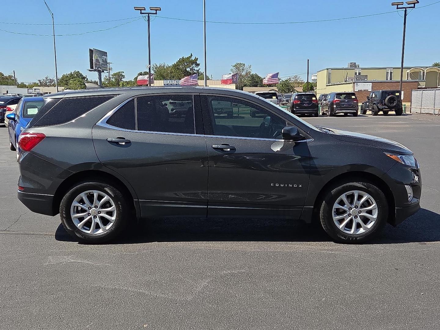2019 GRAY Chevrolet Equinox LT (2GNAXKEV3K6) with an 1.5L I-4 gasoline direct injection, DOHC, VVT variable valve control, intercooled turbo, regular unleaded, engine with 170HP engine, located at 4110 Avenue Q, Lubbock, 79412, 33.556553, -101.855820 - 09/20/2025 KEY IN ENVELOPE GOD - Photo#1