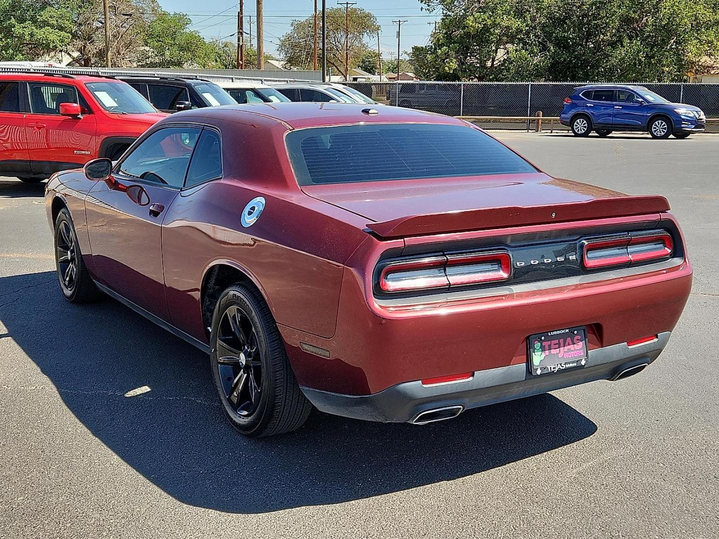 2018 Octane Red Pearlcoat - PRV Dodge Challenger SXT (2C3CDZAG6JH) with an Pentastar 3.6L V-6 DOHC, variable valve control, regular unleaded, engine with 305HP engine, located at 4110 Avenue Q, Lubbock, 79412, 33.556553, -101.855820 - 09/26/2025 KEY IN ENVELOPE GOD - Photo#2