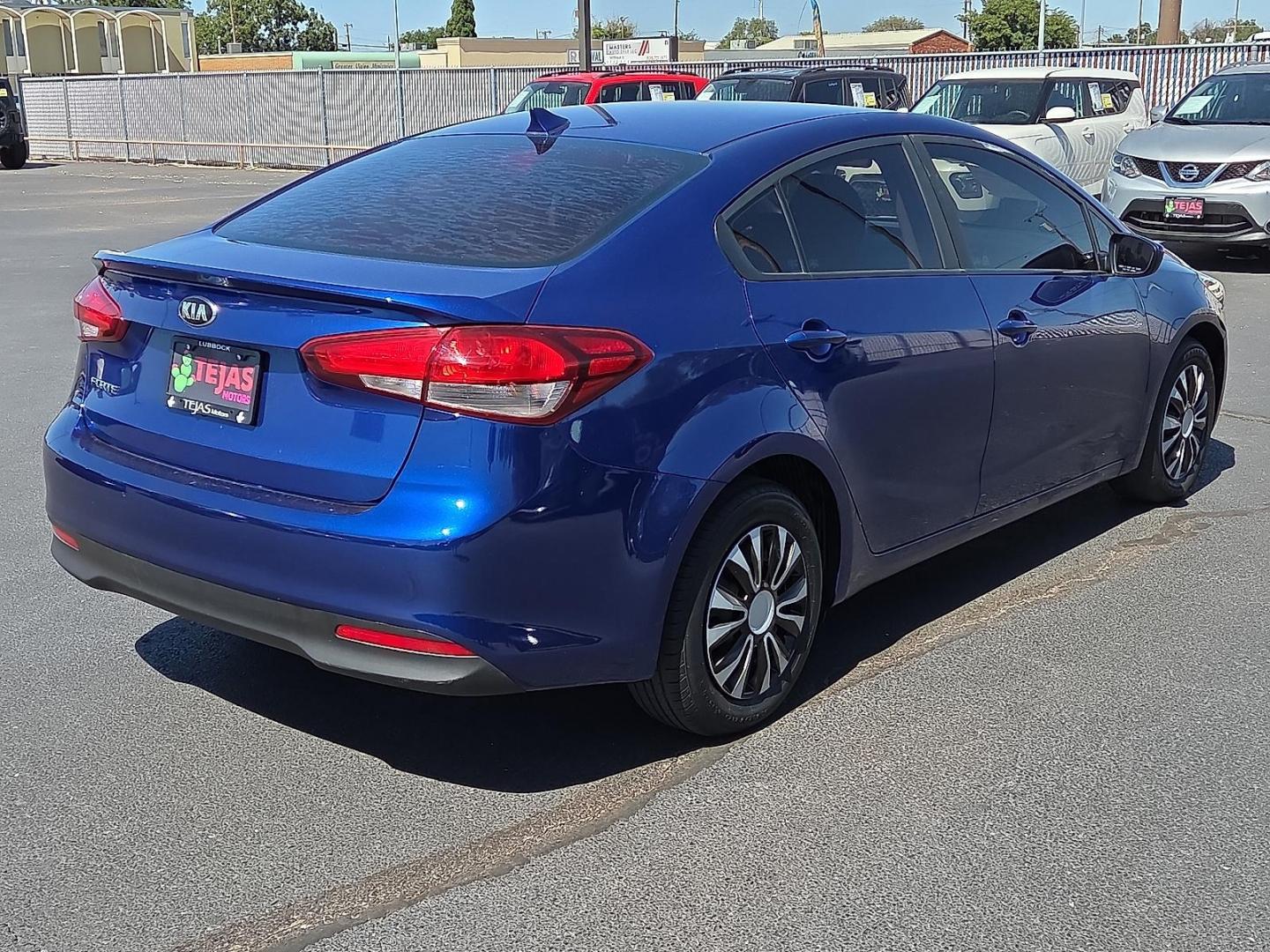 2017 Deep Sea Blue - B2R /Black - WK Kia Forte LX (3KPFK4A70HE) with an 2L I-4 DOHC, D-CVVT variable valve control, regular unleaded, engine with 147HP engine, located at 4110 Avenue Q, Lubbock, 79412, 33.556553, -101.855820 - Photo#2