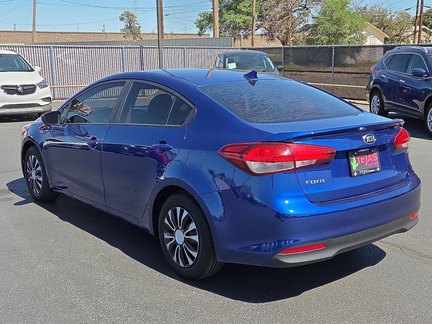 2017 Deep Sea Blue - B2R /Black - WK Kia Forte LX (3KPFK4A70HE) with an 2L I-4 DOHC, D-CVVT variable valve control, regular unleaded, engine with 147HP engine, located at 4110 Avenue Q, Lubbock, 79412, 33.556553, -101.855820 - Photo#3