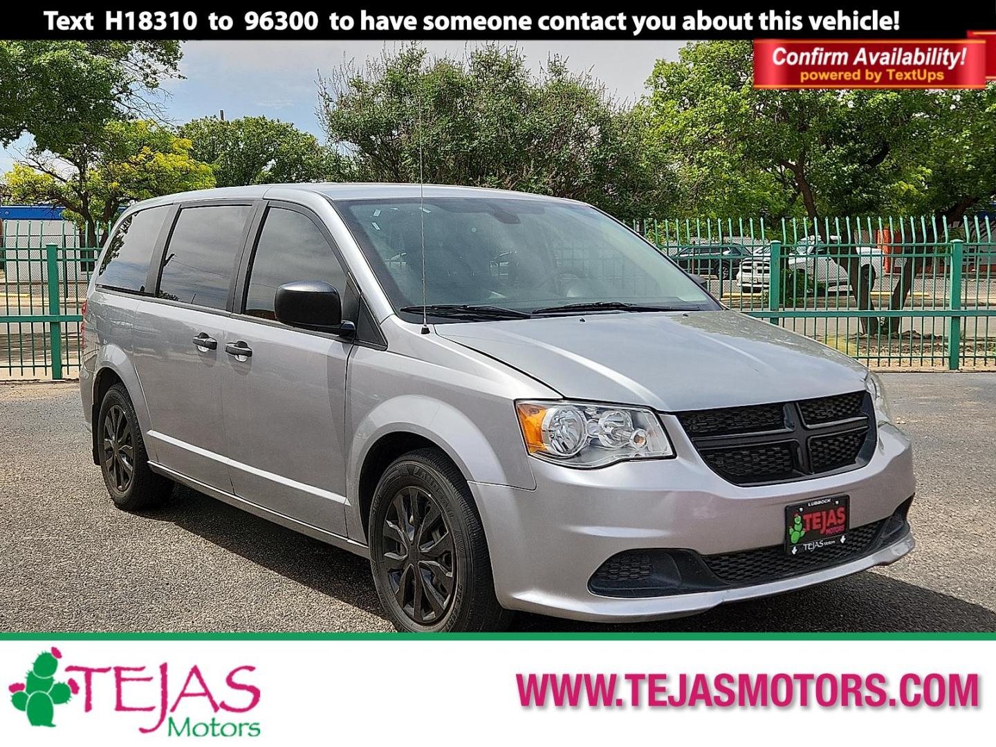 2019 GRAY /Black/Light Graystone - X1 Dodge Grand Caravan SE (2C4RDGBG5KR) with an Pentastar 3.6L V-6 DOHC, VVT variable valve control, regular unleaded, engine with 283HP engine, located at 4110 Avenue Q, Lubbock, 79412, 33.556553, -101.855820 - Photo#0