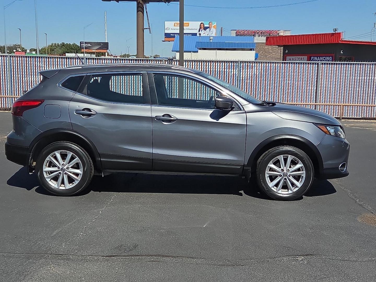 2019 Gun Metallic - KAD /Charcoal - G Nissan Rogue Sport SV (JN1BJ1CP1KW) with an 2L I-4 gasoline direct injection, DOHC, variable valve control, regular unleaded, engine with 141HP engine, located at 4110 Avenue Q, Lubbock, 79412, 33.556553, -101.855820 - 09/27/2025 KEY IN ENVELOPE GOD - Photo#1