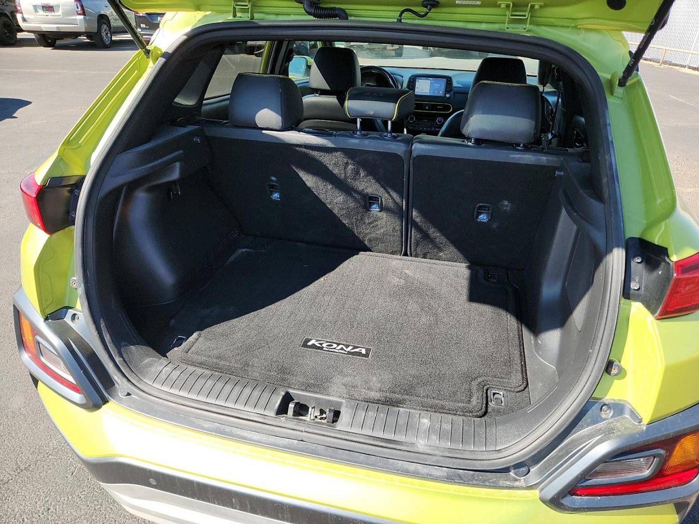 2020 GREEN Hyundai Kona Ultimate (KM8K53A5XLU) with an Gamma 1.6L I-4 gasoline direct injection, DOHC, variable valve control, intercooled turbo, regular unleaded, engine with 175HP engine, located at 4110 Avenue Q, Lubbock, 79412, 33.556553, -101.855820 - Photo#4