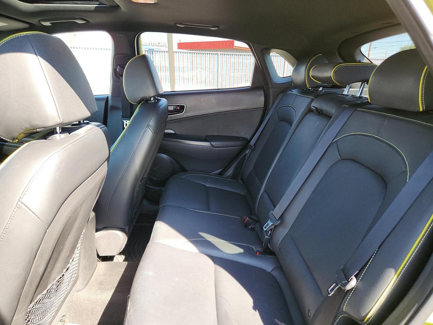 2020 GREEN Hyundai Kona Ultimate (KM8K53A5XLU) with an Gamma 1.6L I-4 gasoline direct injection, DOHC, variable valve control, intercooled turbo, regular unleaded, engine with 175HP engine, located at 4110 Avenue Q, Lubbock, 79412, 33.556553, -101.855820 - Photo#5