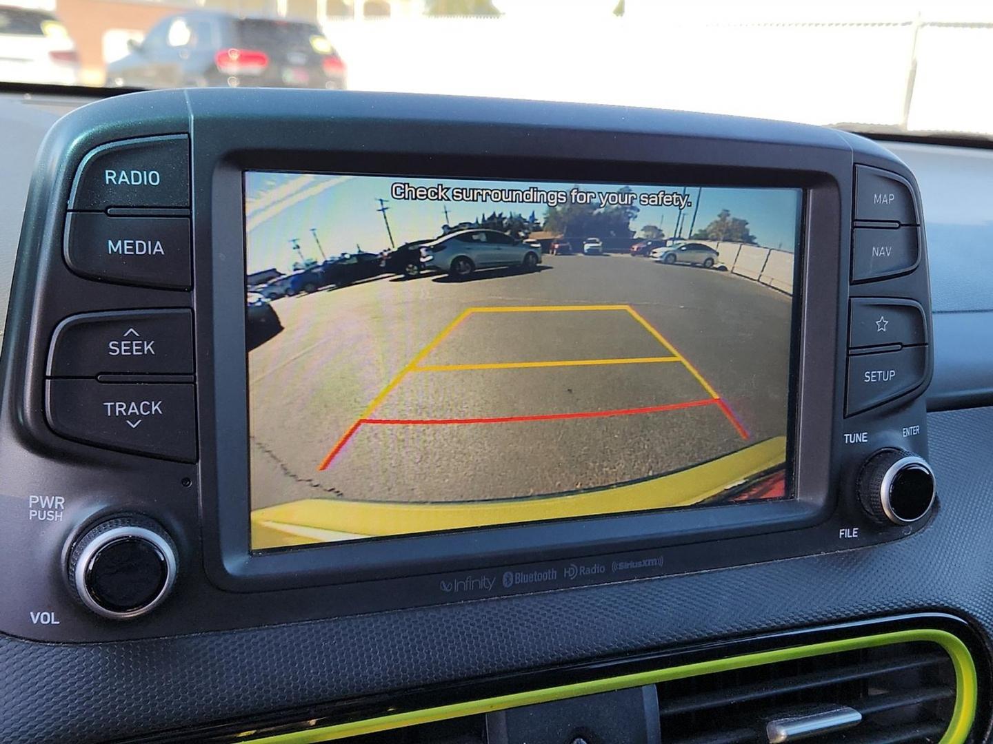 2020 GREEN Hyundai Kona Ultimate (KM8K53A5XLU) with an Gamma 1.6L I-4 gasoline direct injection, DOHC, variable valve control, intercooled turbo, regular unleaded, engine with 175HP engine, located at 4110 Avenue Q, Lubbock, 79412, 33.556553, -101.855820 - Photo#8